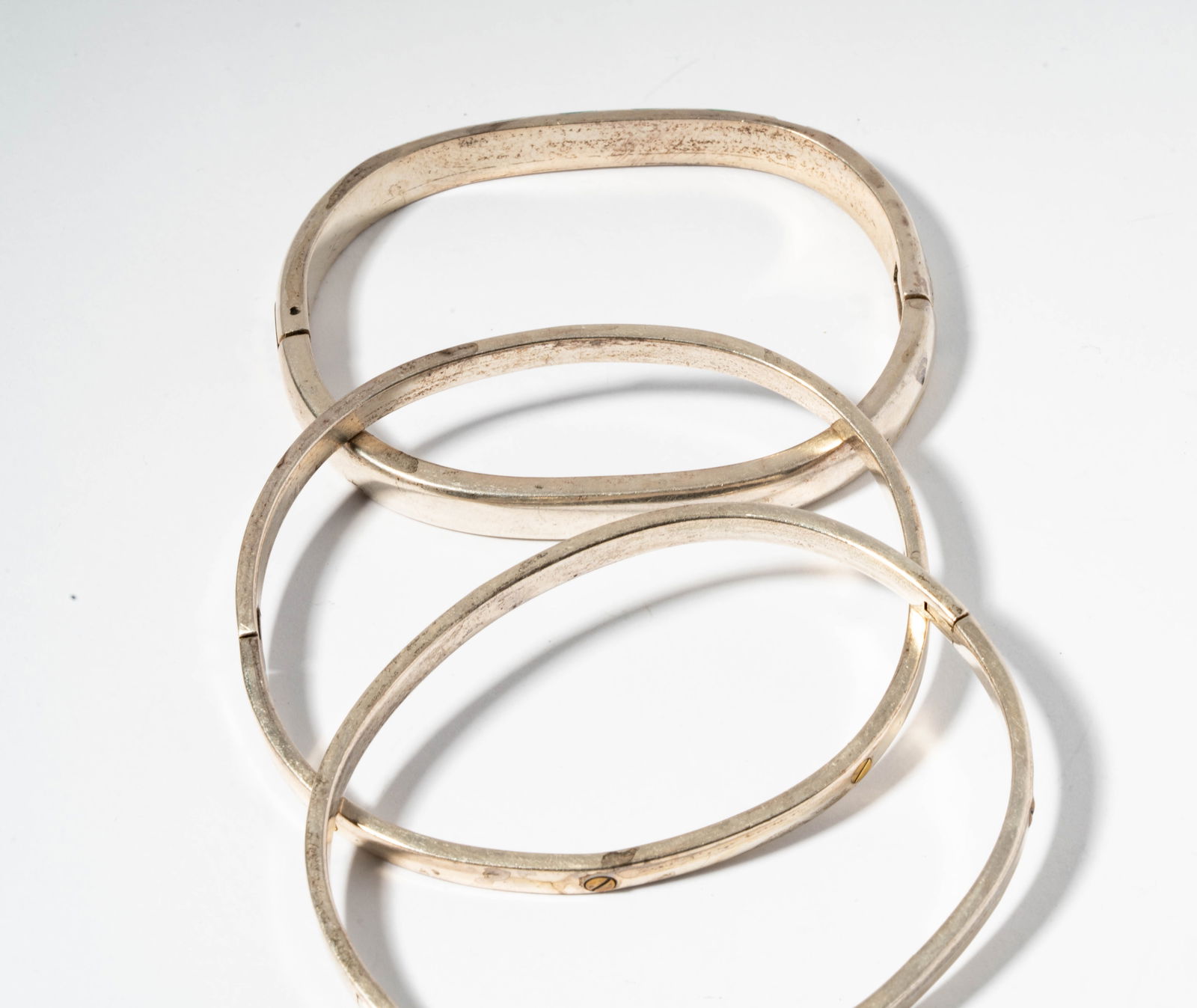 Six Sterling Silver Bracelets - 16