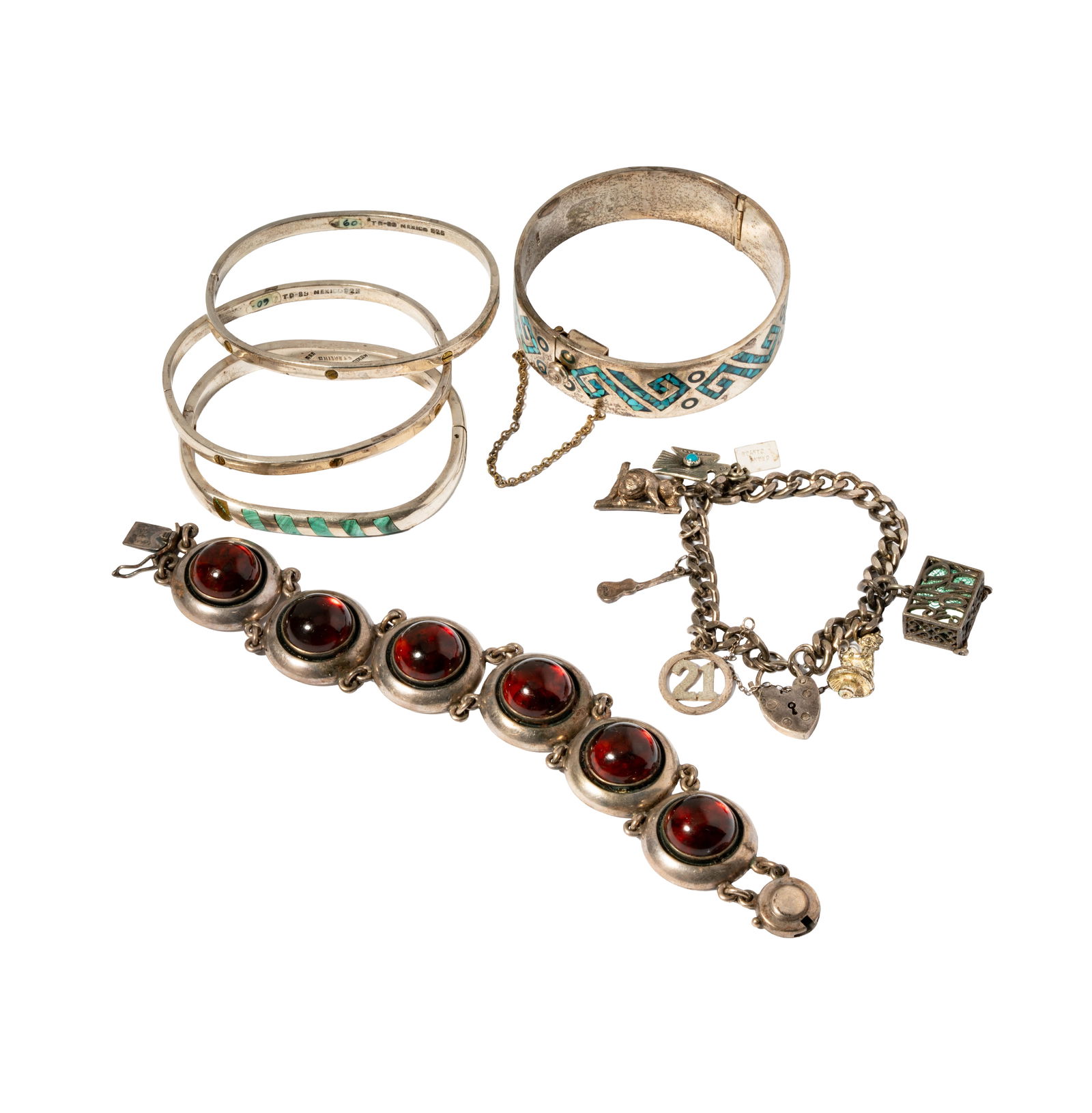 Six Sterling Silver Bracelets (1 of 16)