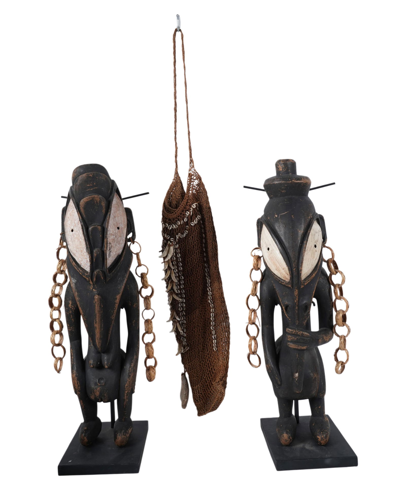 Pair of African Carved Wood Figures (1 of 9)