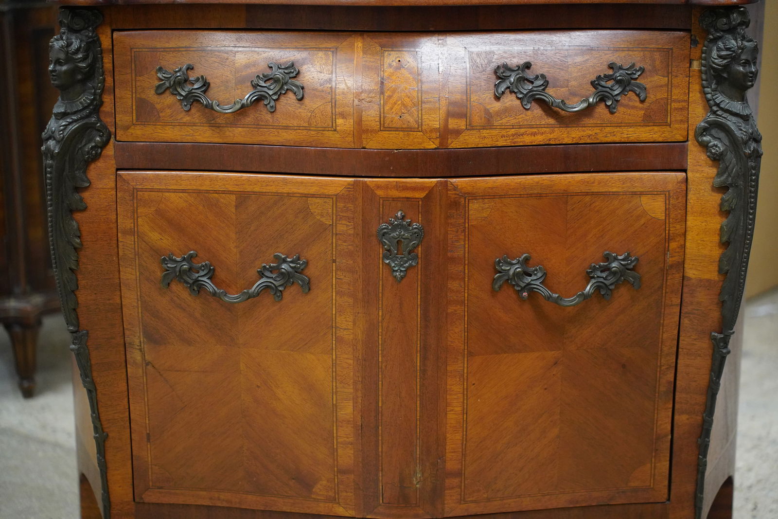 Rococo-Style Parquetry Commode - 4