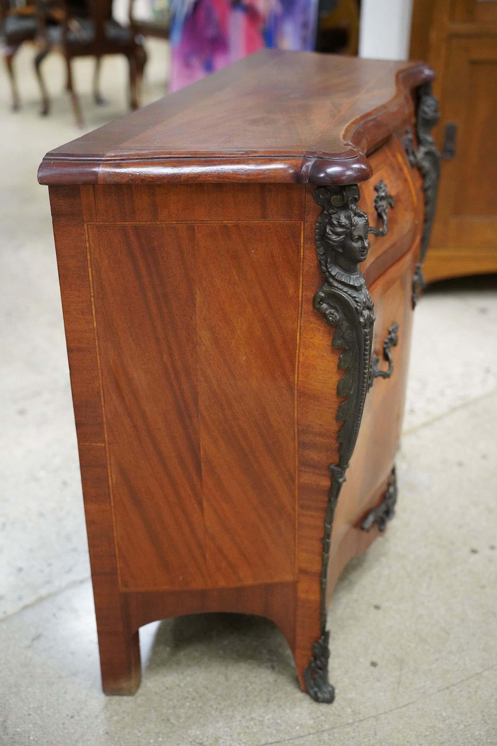 Rococo-Style Parquetry Commode - 6