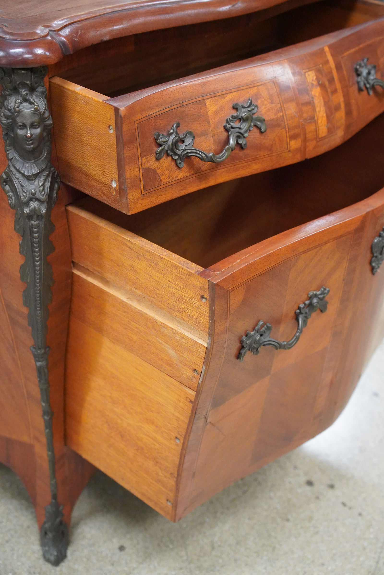 Rococo-Style Parquetry Commode - 9