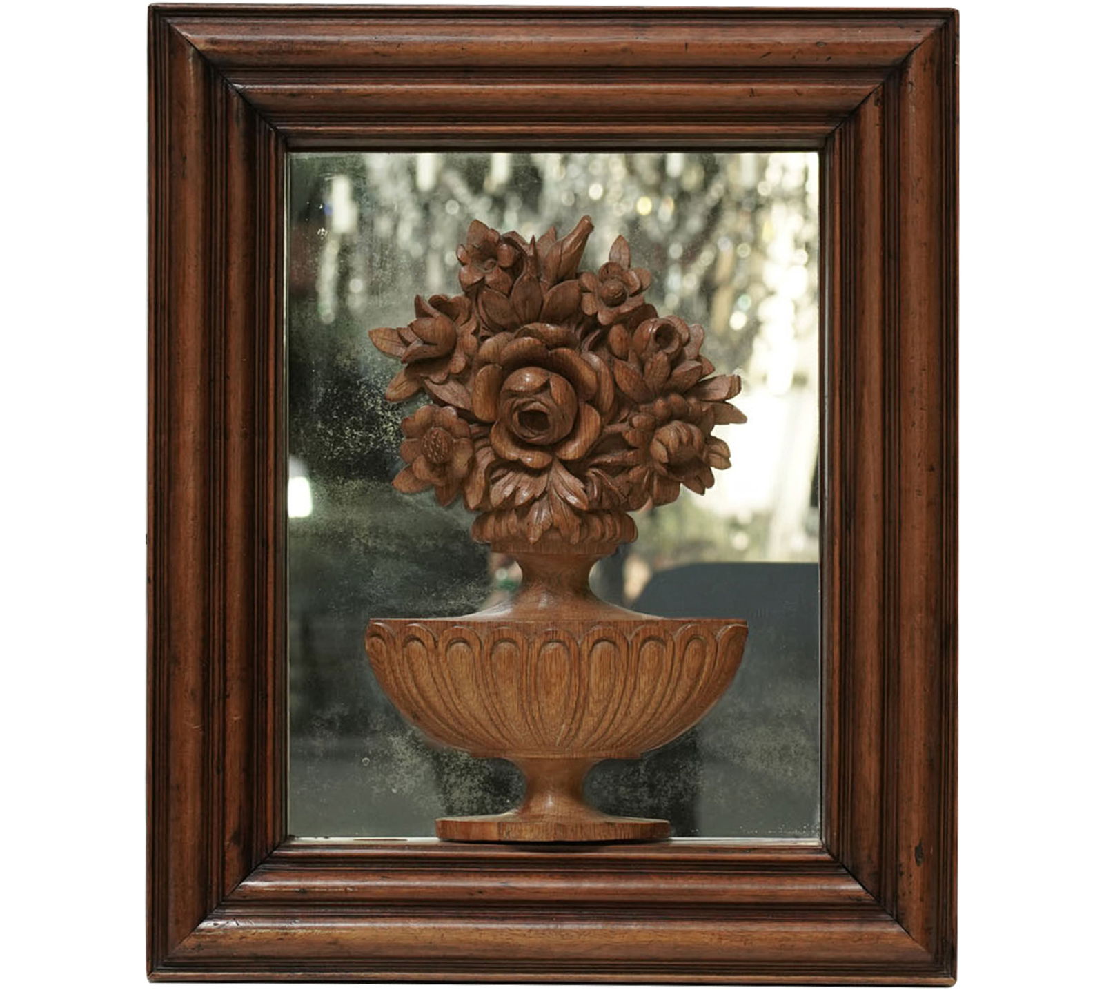 Continental Carved Wood Mirror (1 of 7)