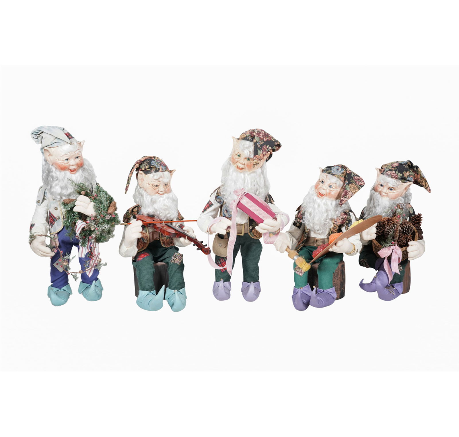 Group of Five Animatronic Elf Figures (1 of 13)