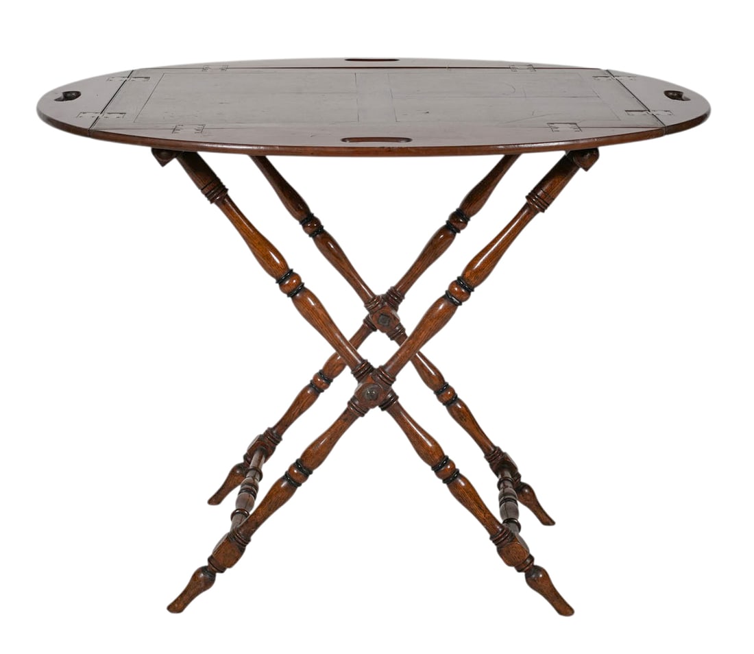 Vintage Butler's Tray: 28 1/4 x 23 3/4 x 20 1/4 in.