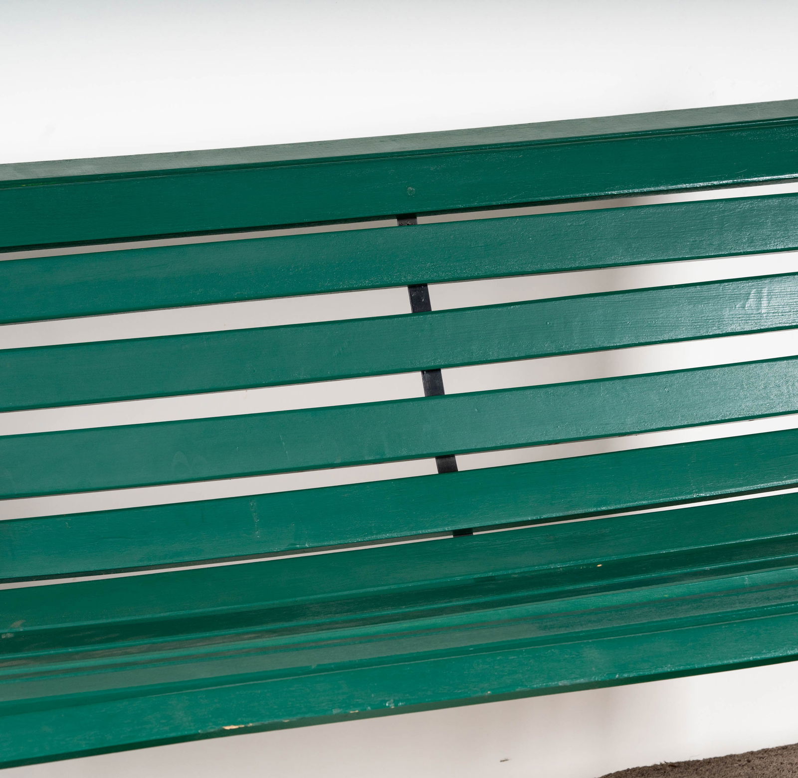 Green-Painted Cast Iron Park Bench - 4
