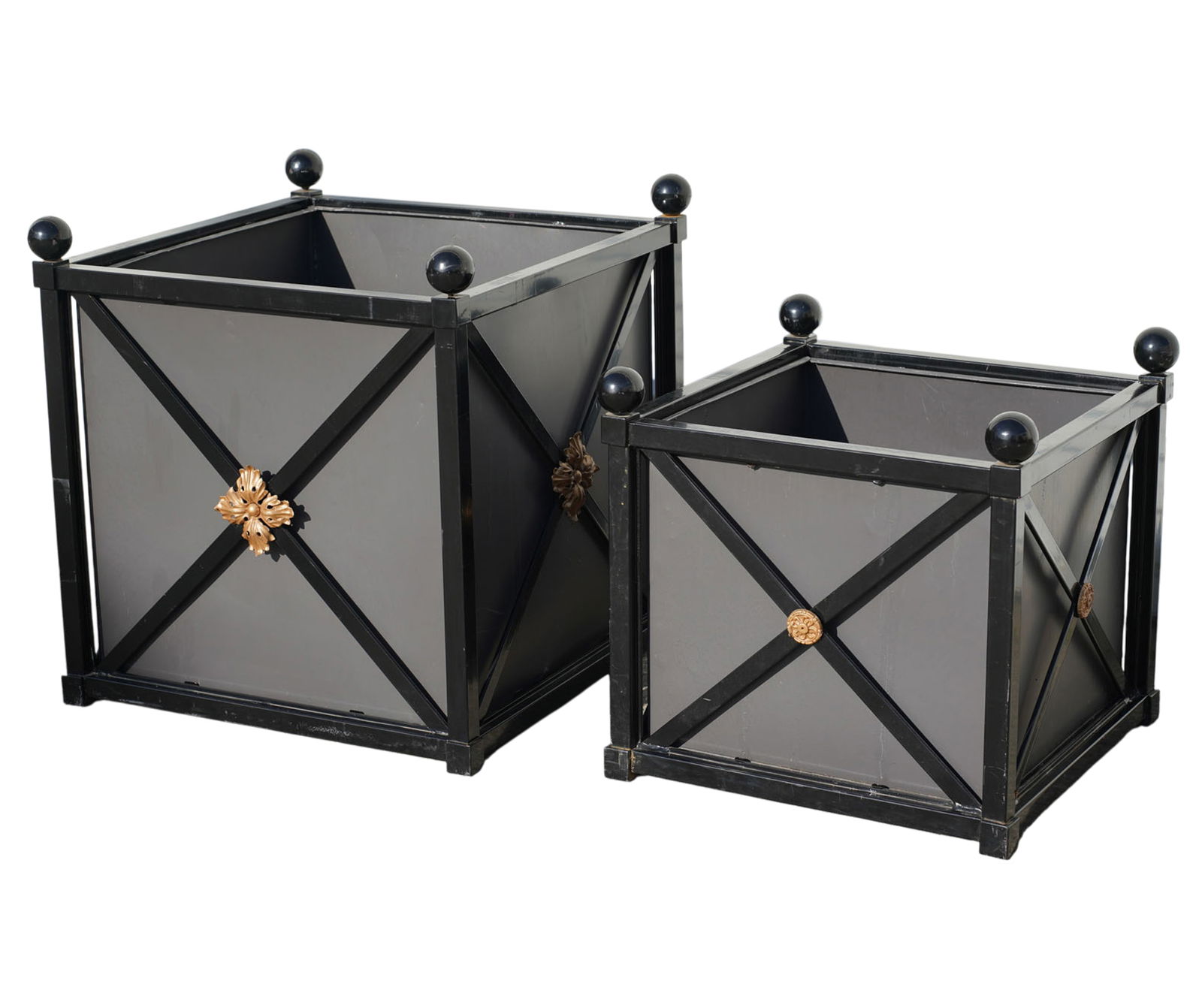 A Pair of Neoclassical-Style Square Planter Boxes (1 of 9)