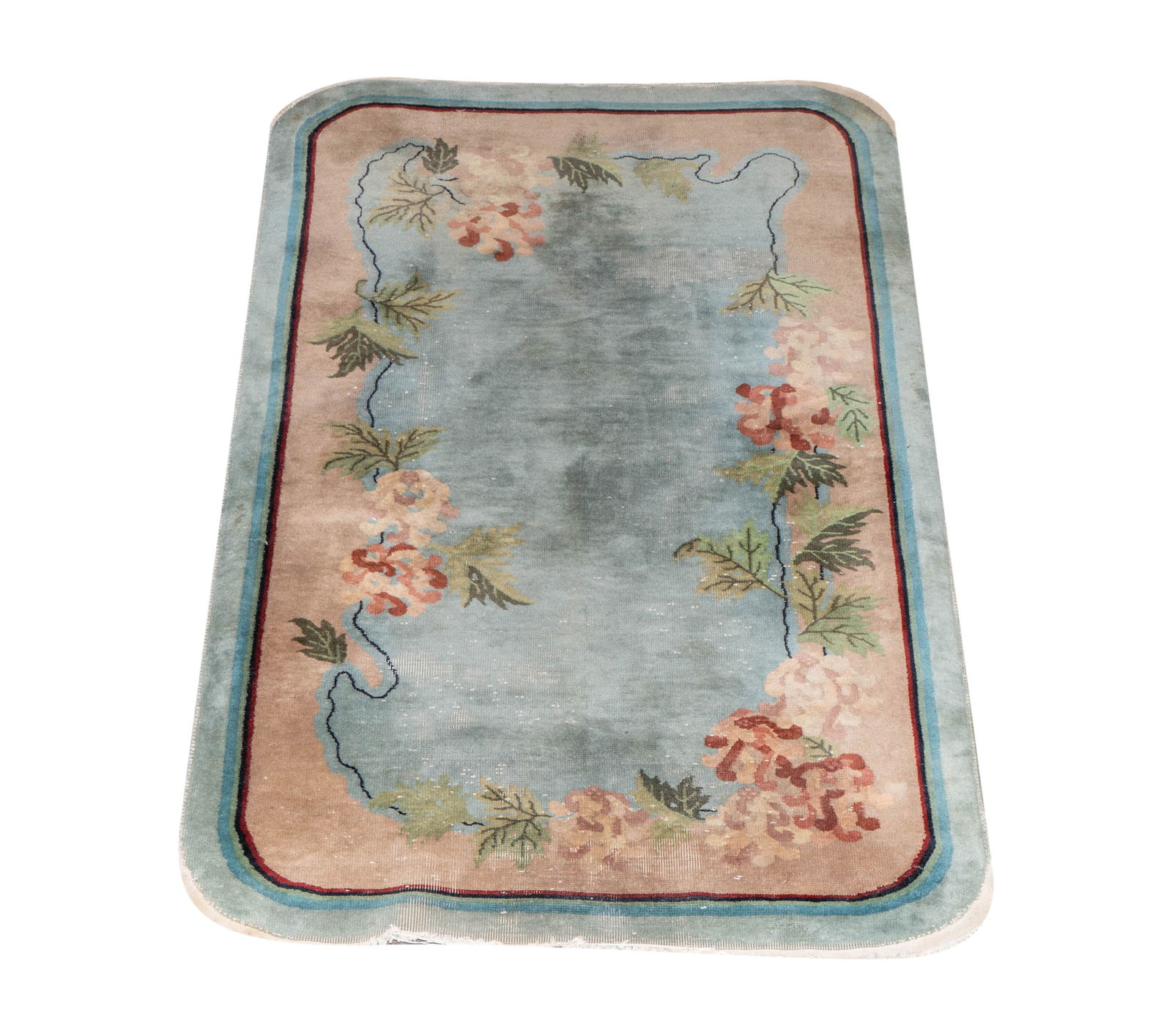 A Chinese Art Deco Rug 3'11" x 6'10" (1 of 13)