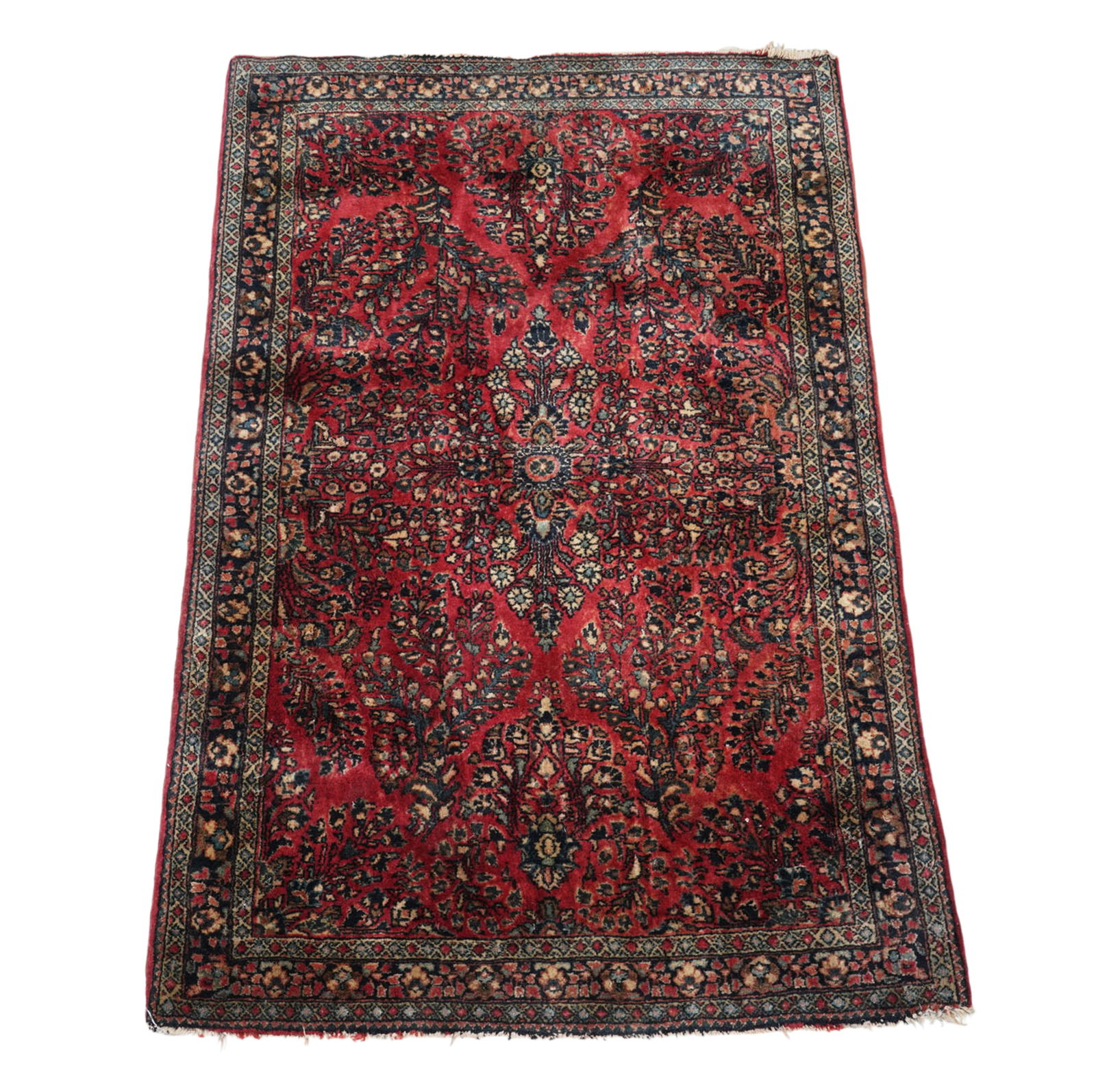 Sarouk Throw Rug: 4'10" x 3'3"
