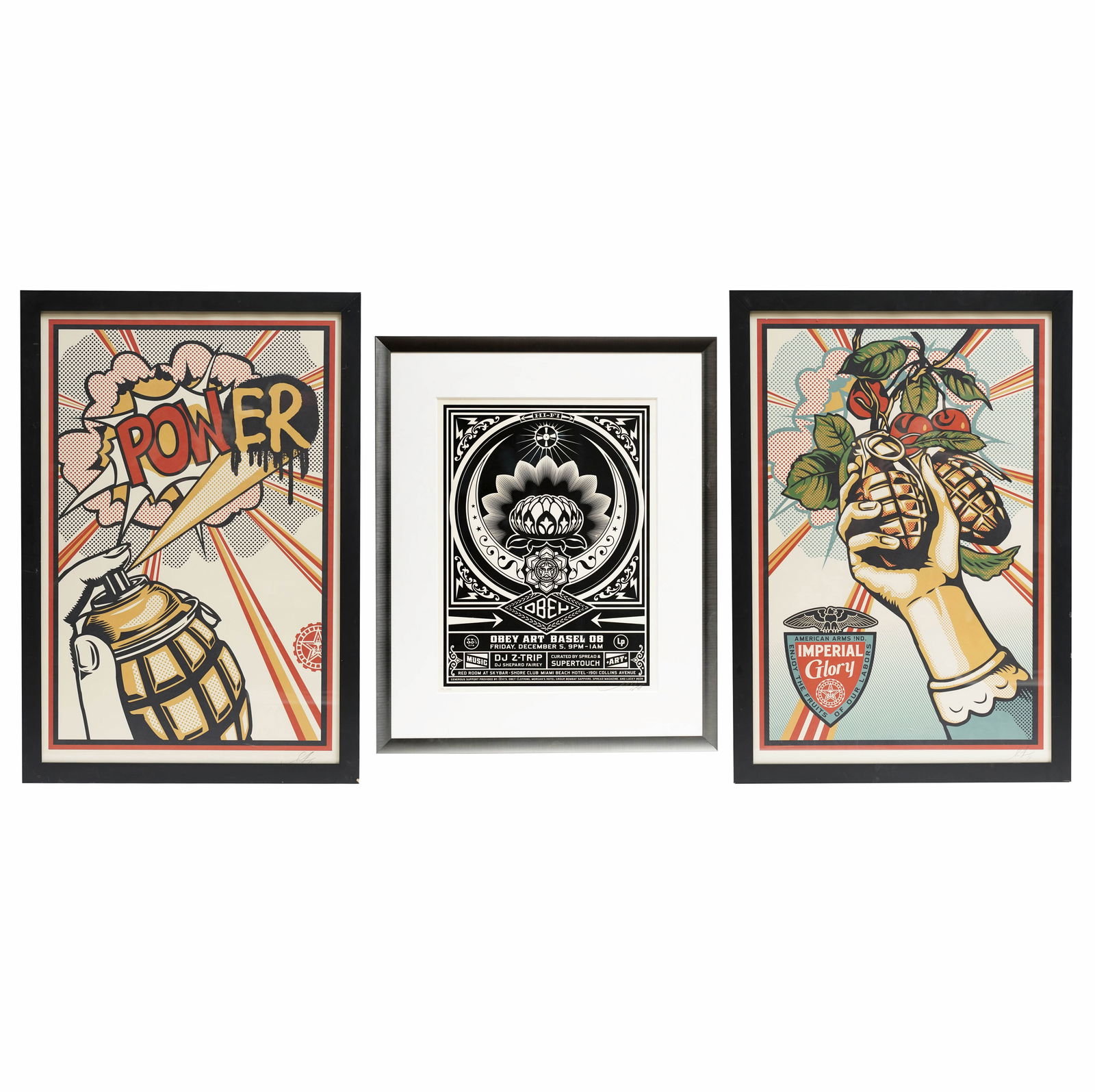 Shepard (Sheppard) Fairey (b. 1970), Three Works (1 of 14)