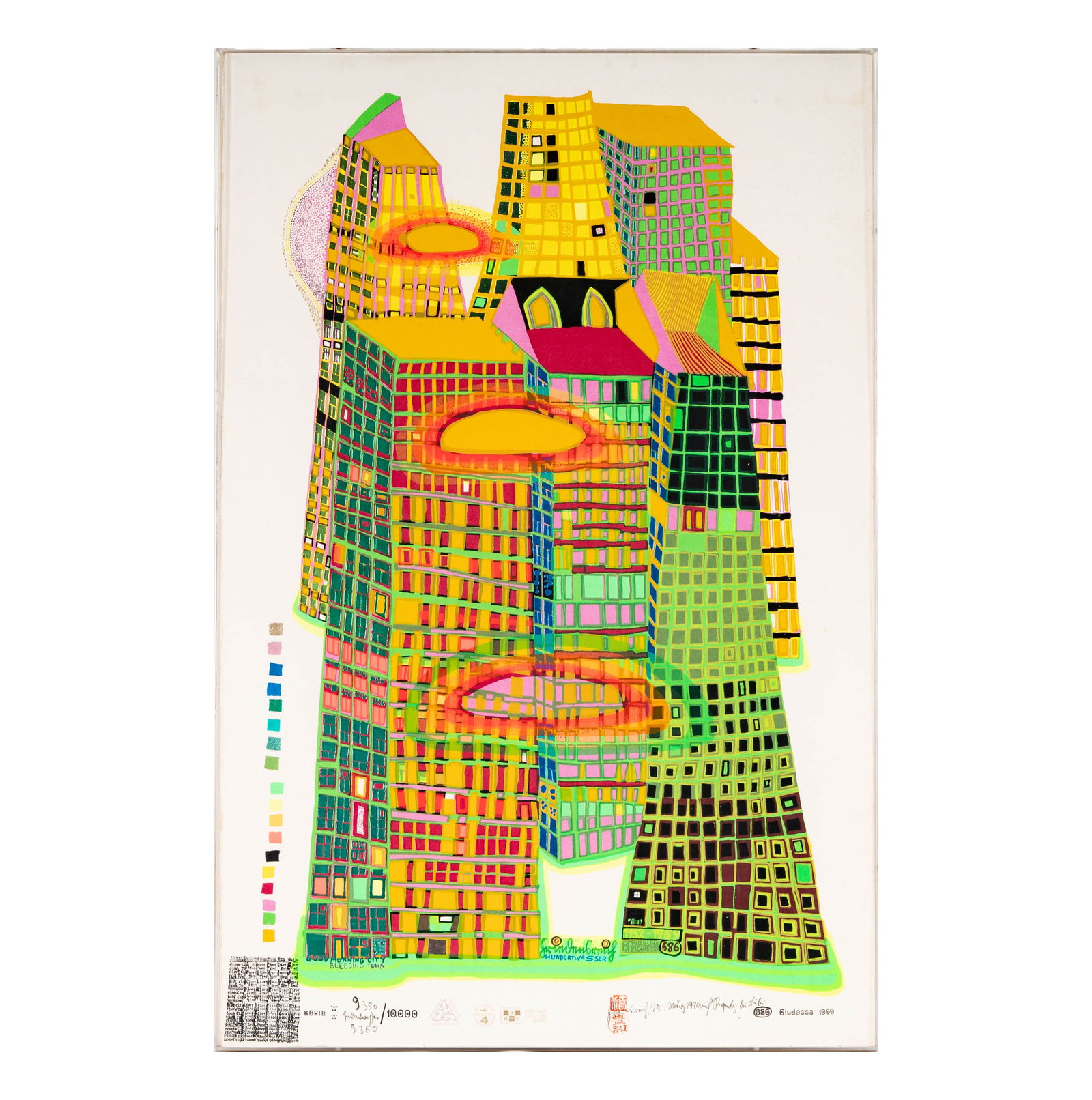 Friedensreich Hundertwasser (1928 - 2000), Good Morning City - Bleeding Town (1 of 12)