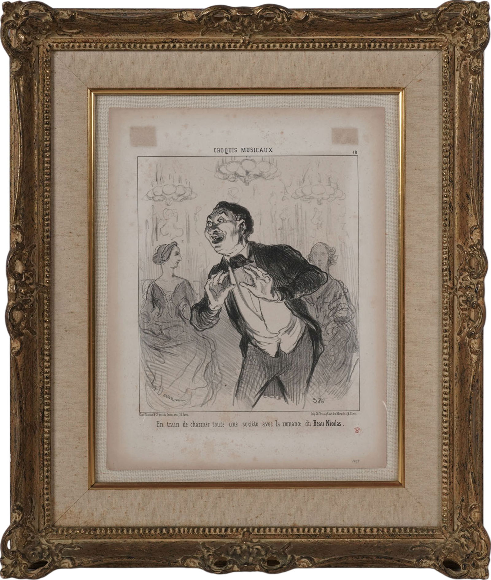 Honore Daumier (1808 - 1879), En train de charmer... (1 of 7)