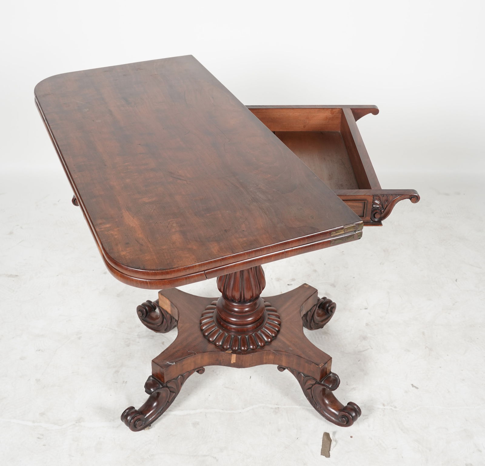Late Classical Mahogany Game Table - 10