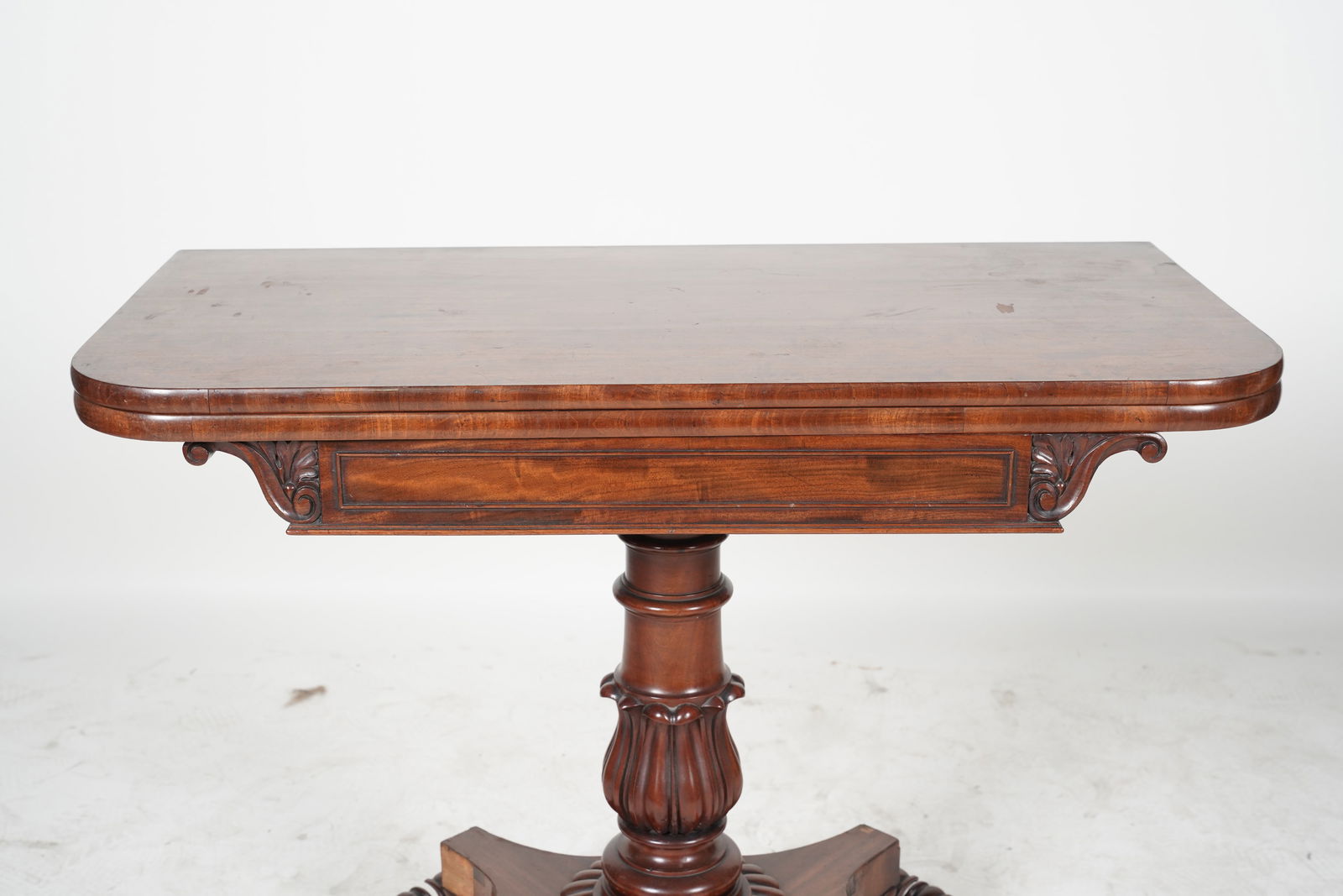 Late Classical Mahogany Game Table - 11