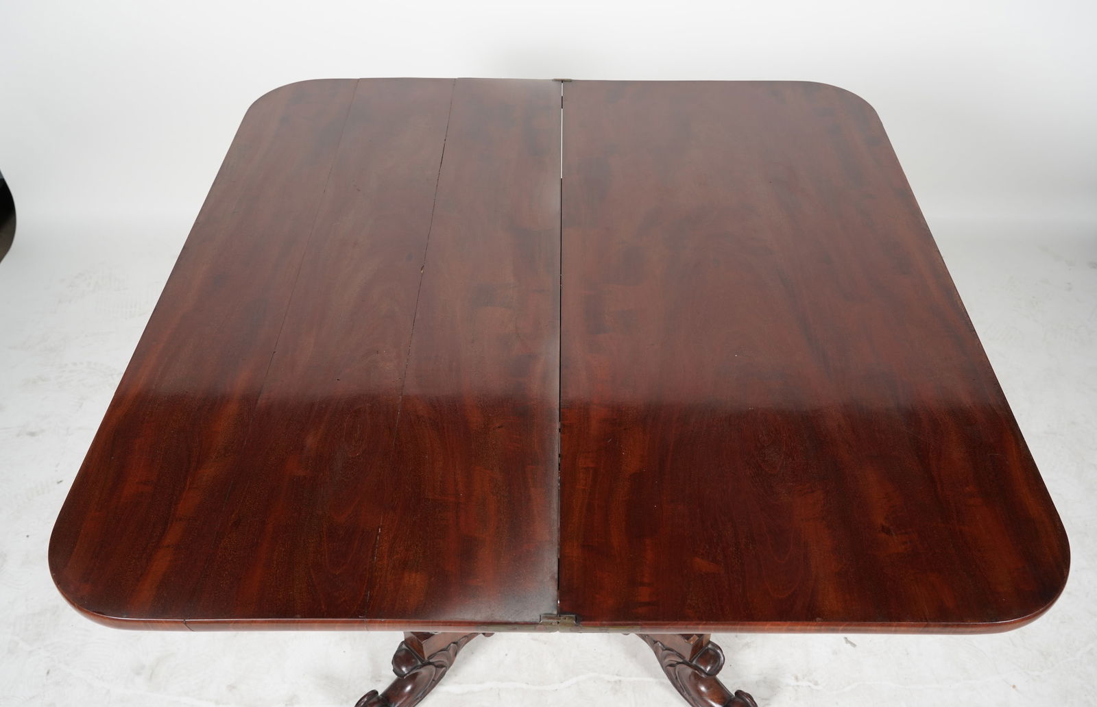 Late Classical Mahogany Game Table - 9