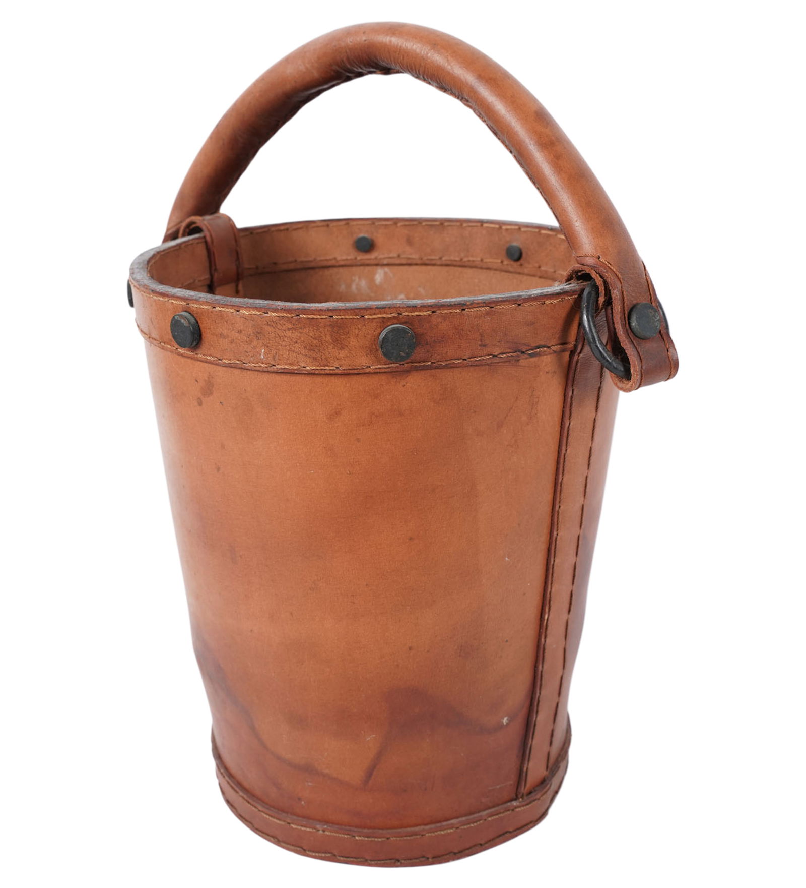 Antique English Leather Bucket (1 of 8)