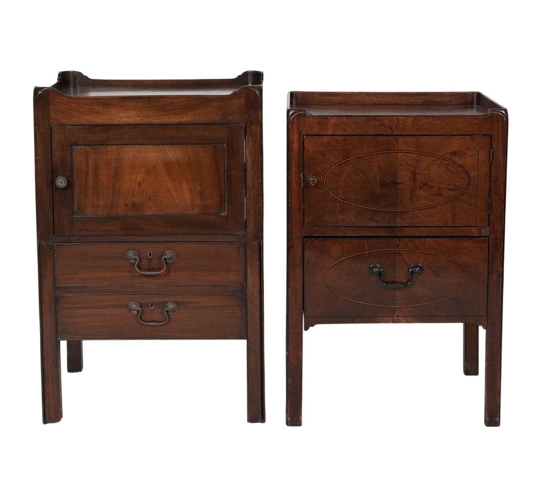 Two George III Mahogany Commodes (1 of 10)