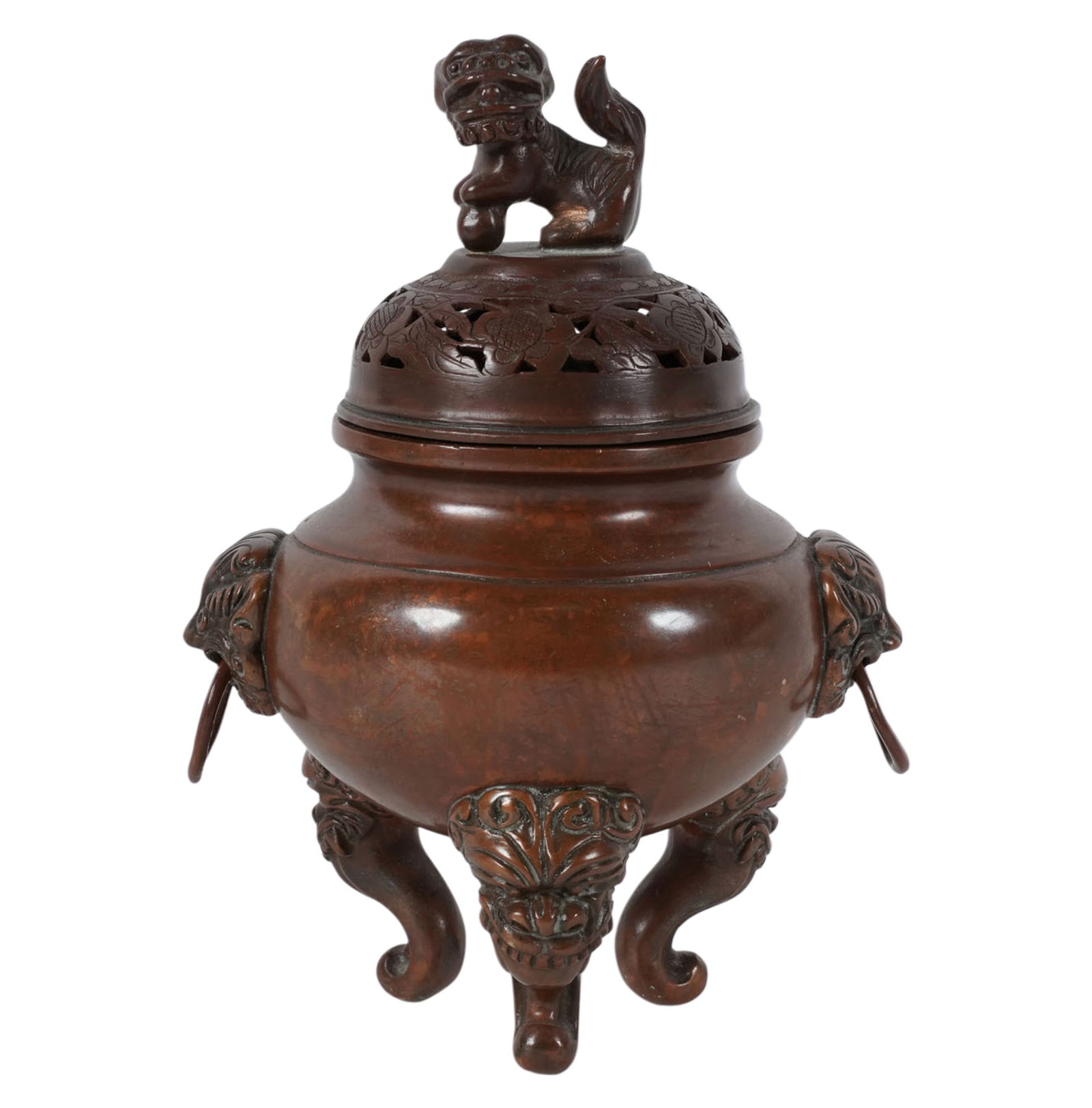 Chinese Speckled Bronze Censer (1 of 8)