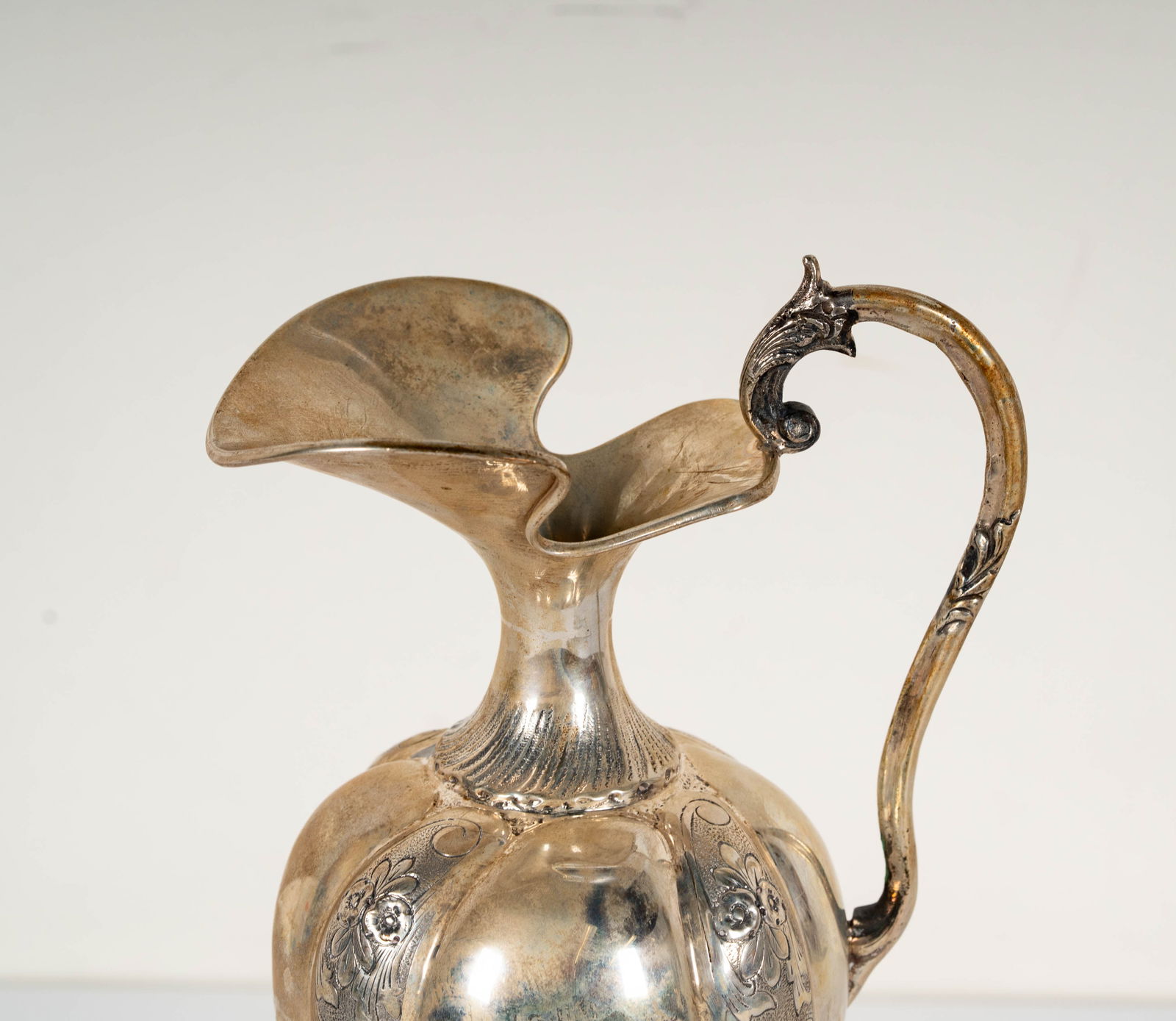 Italian .800 Silver Ewer - 2