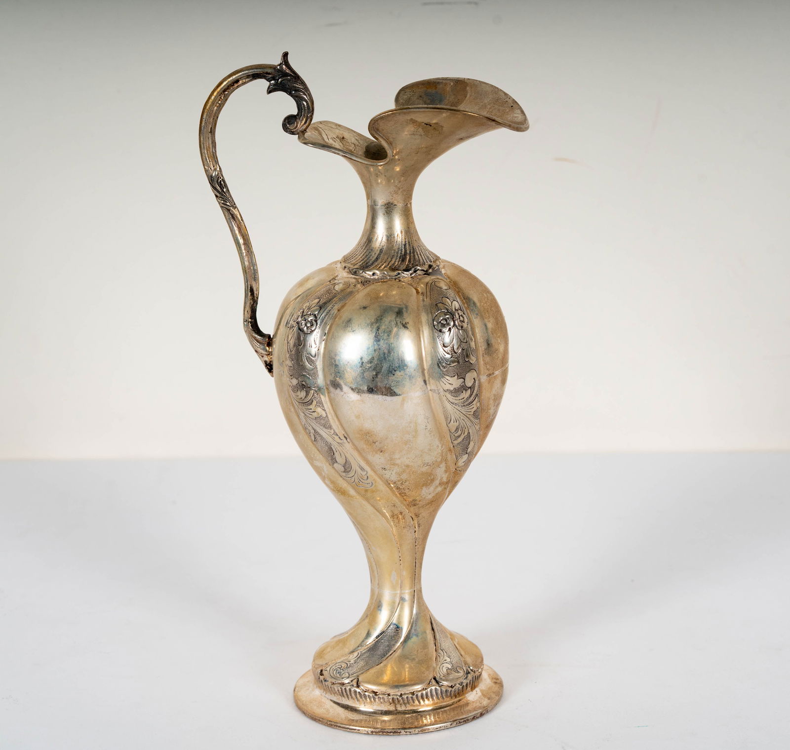 Italian .800 Silver Ewer - 4