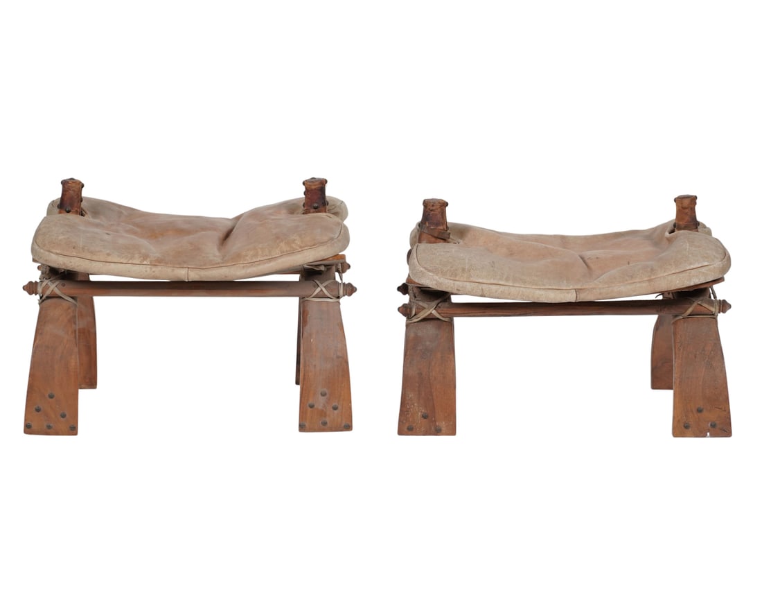 Two Vintage Camel Saddles / Seats (1 of 8)