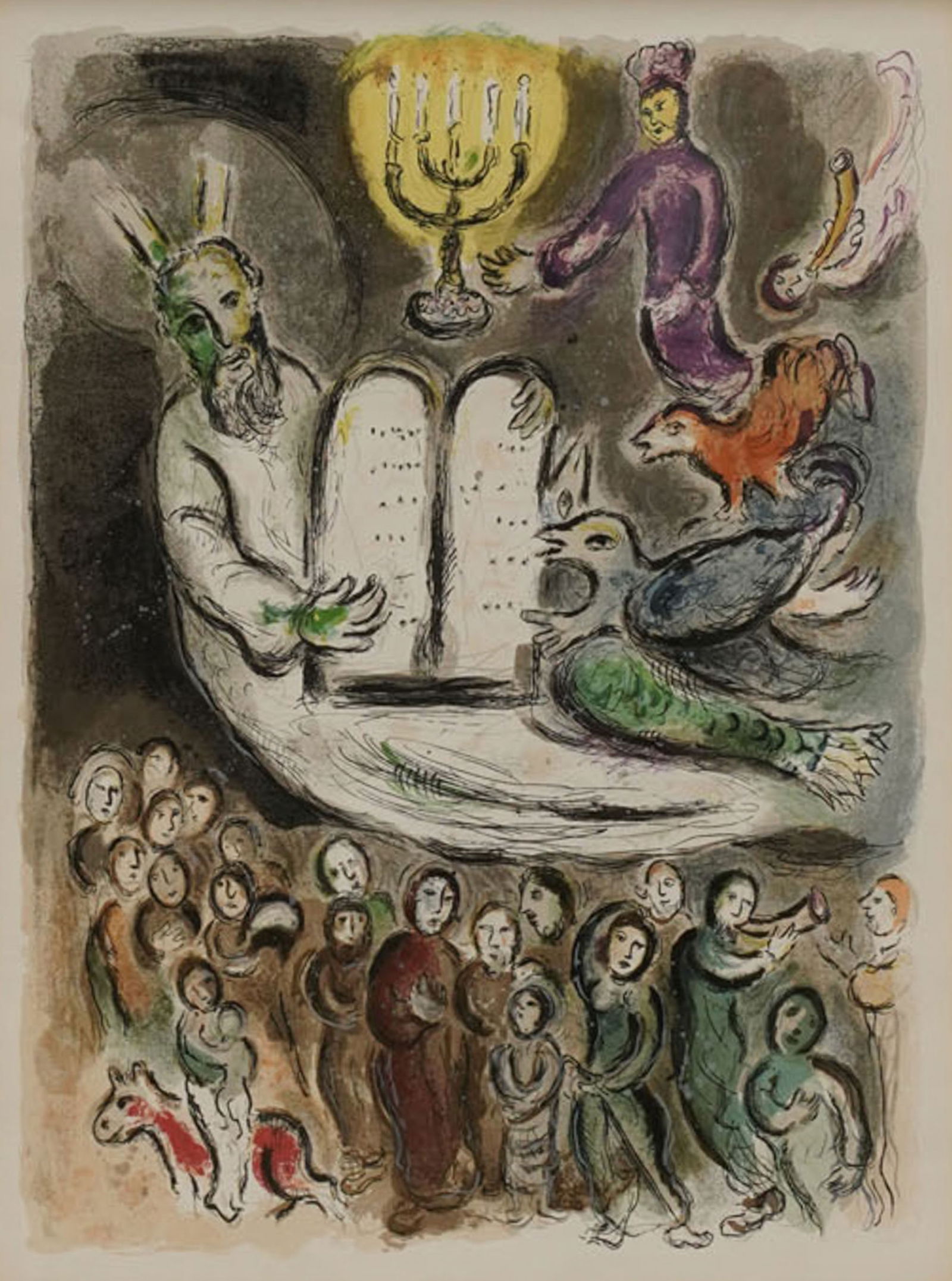 After Marc Chagall, Exodus Tablet (1 of 6)