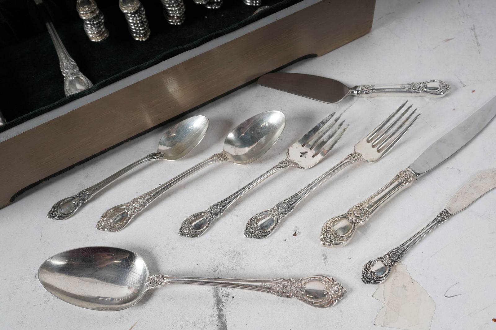 Oneida Stanton Hall Sterling Flatware Sercvice - 12