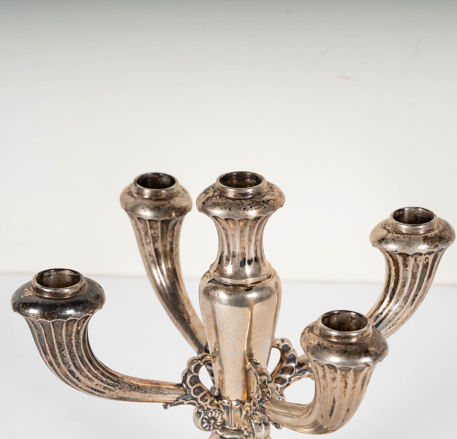 German .800 Silver Five-Light Candelabrum - 2