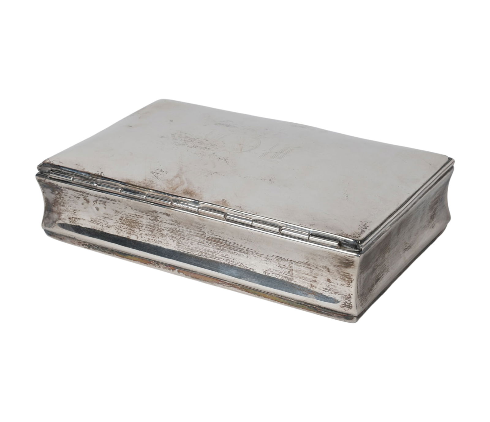 Peruvian Hammered Sterling Humidor Box (1 of 4)