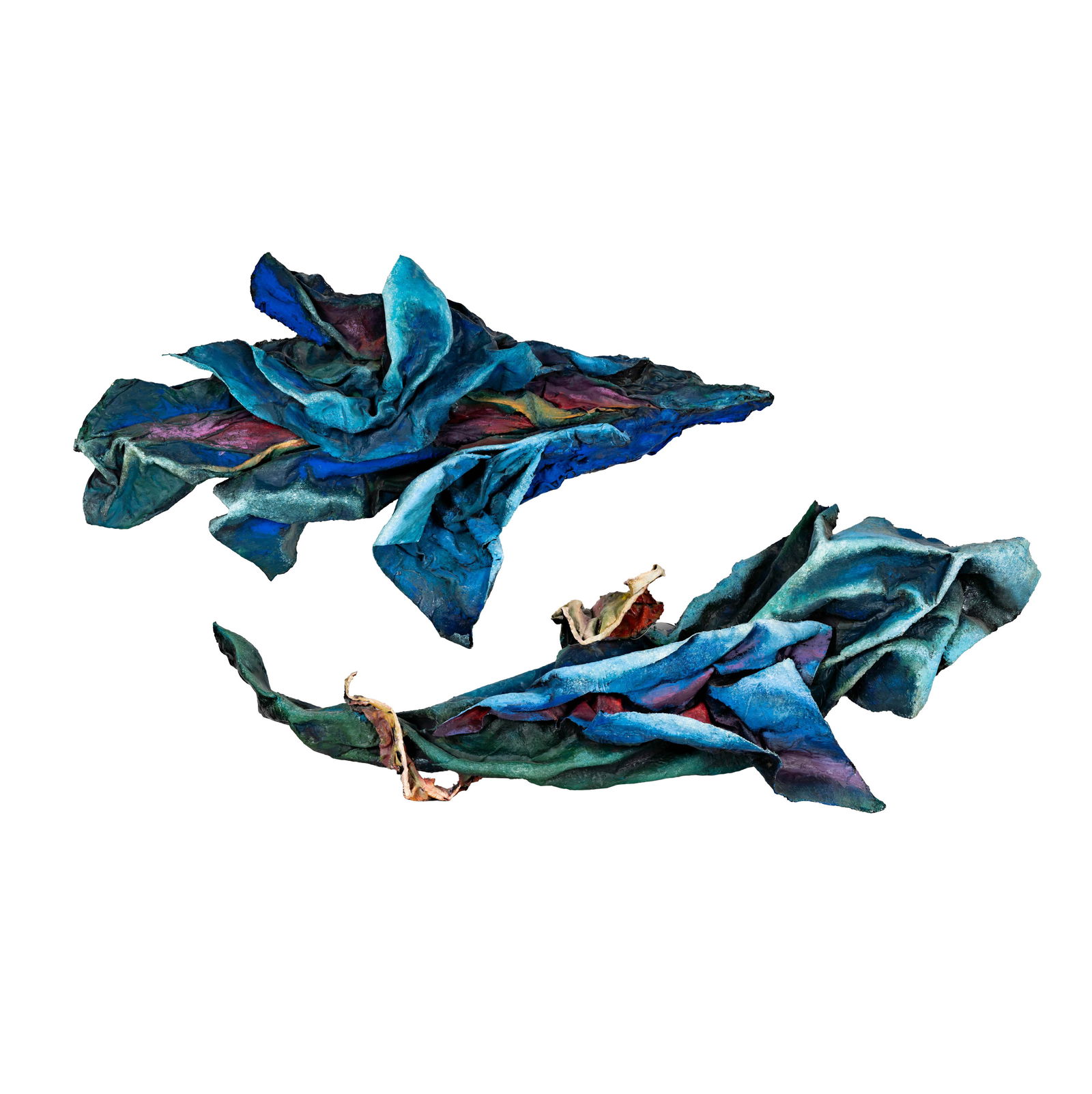 Robert Walker (b. 1942), Two Works: painted fiberglass, c. 1987, 64 x 25 in. and 30 x 53 in. 