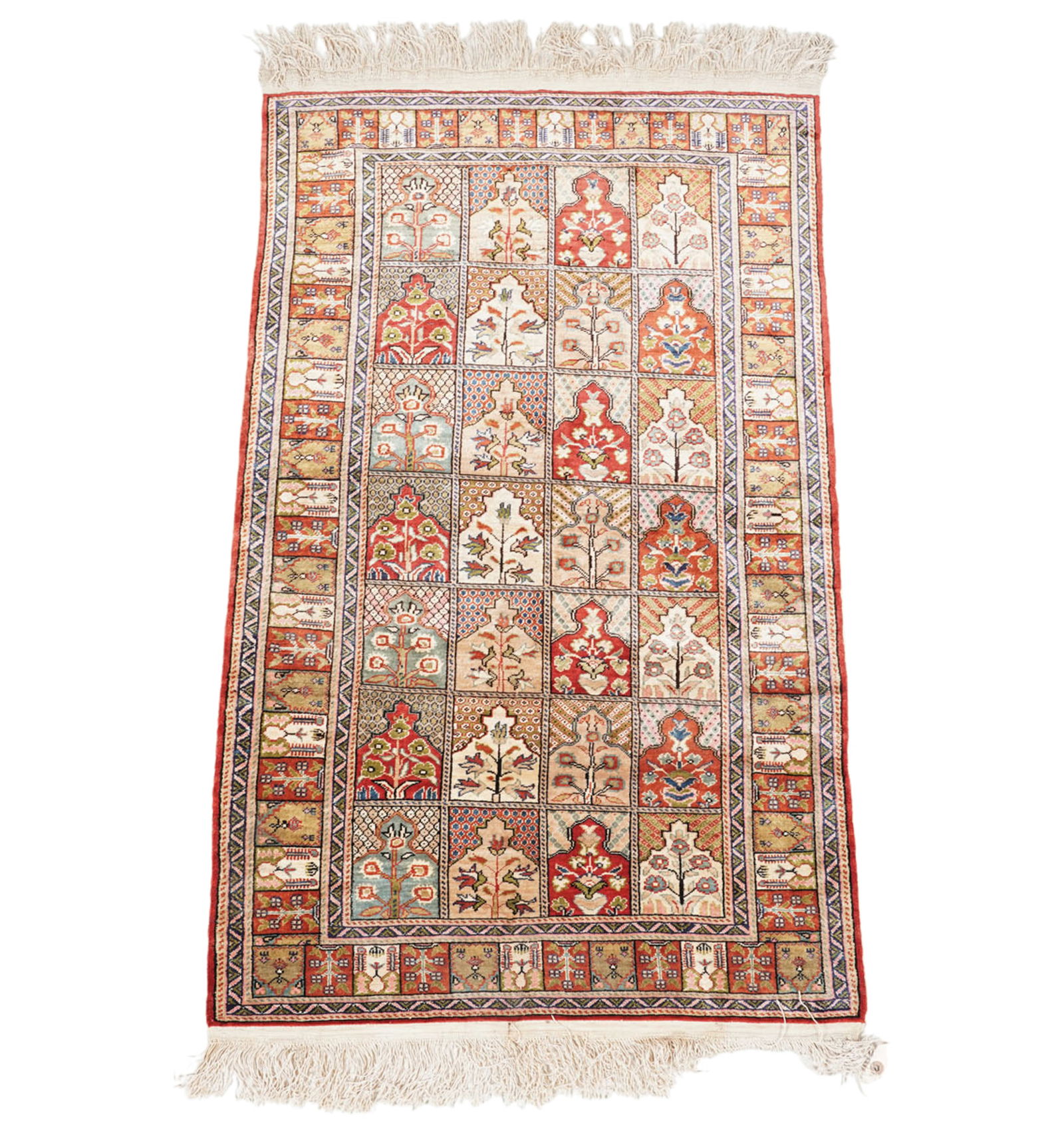 Persian Moud Garden Rug: 3'9" x 2'4"