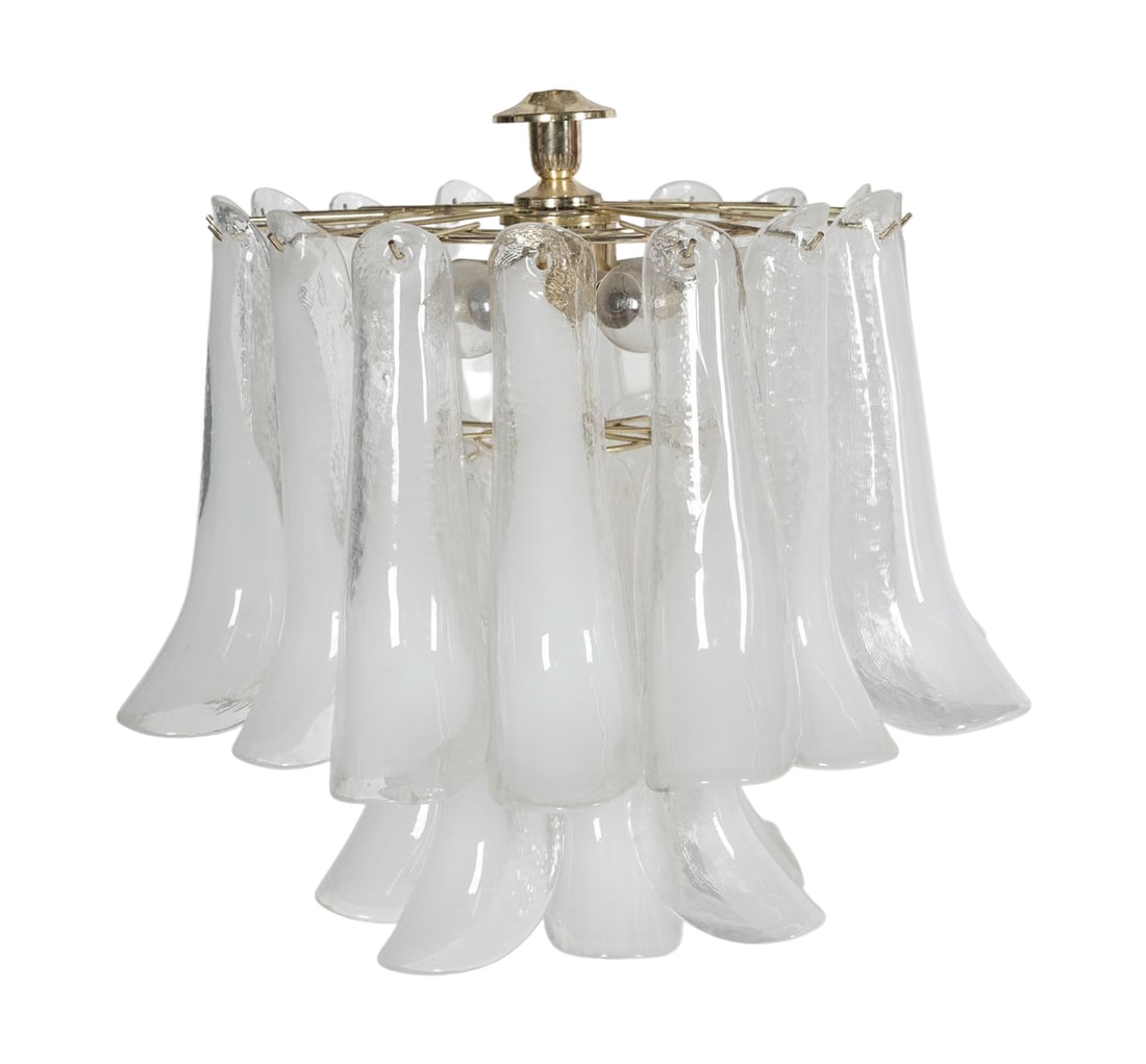 Murano Brass and Glass Lighting Fixture (1 of 7)