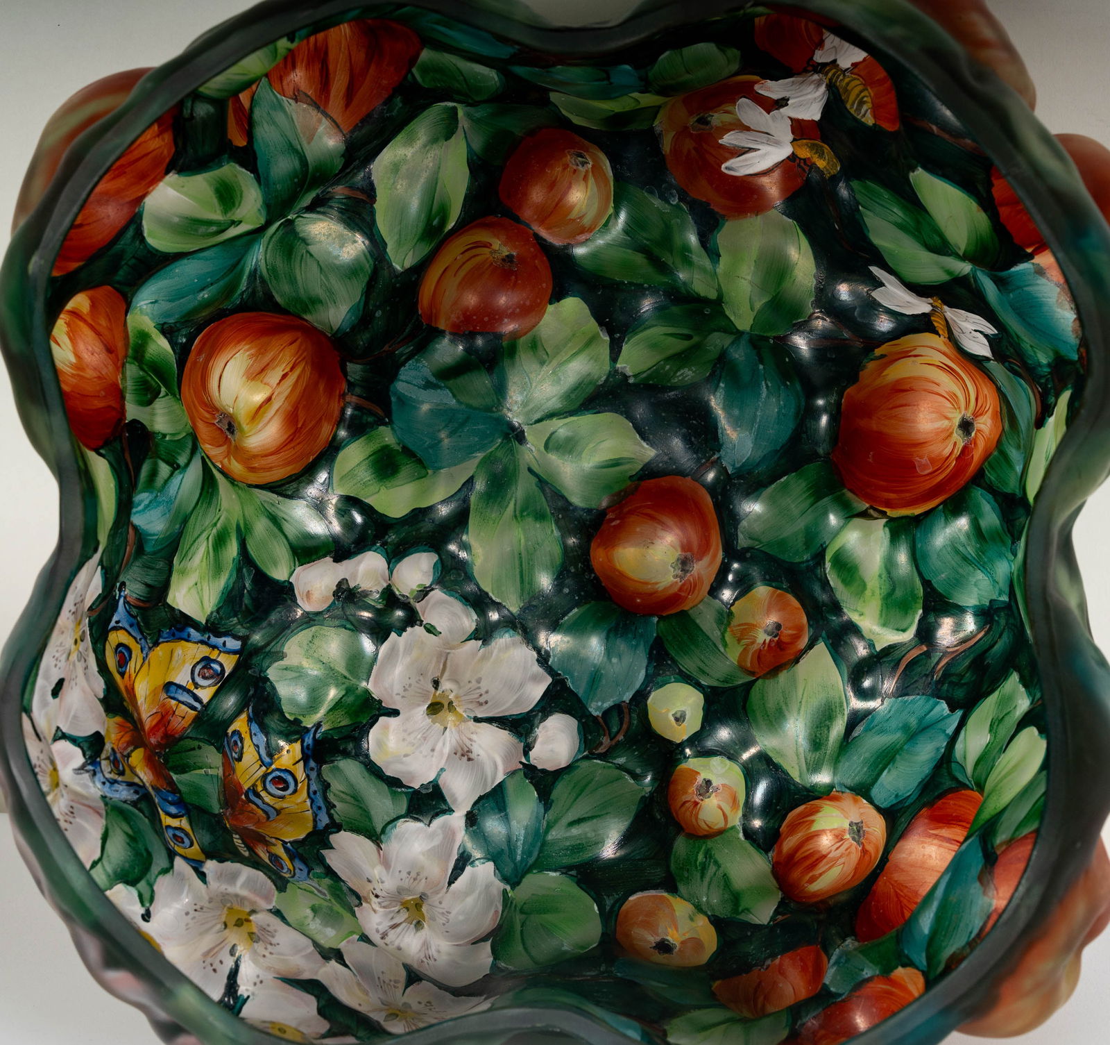 A Pairpoint Puffy Apple Tree Table Lamp - 10