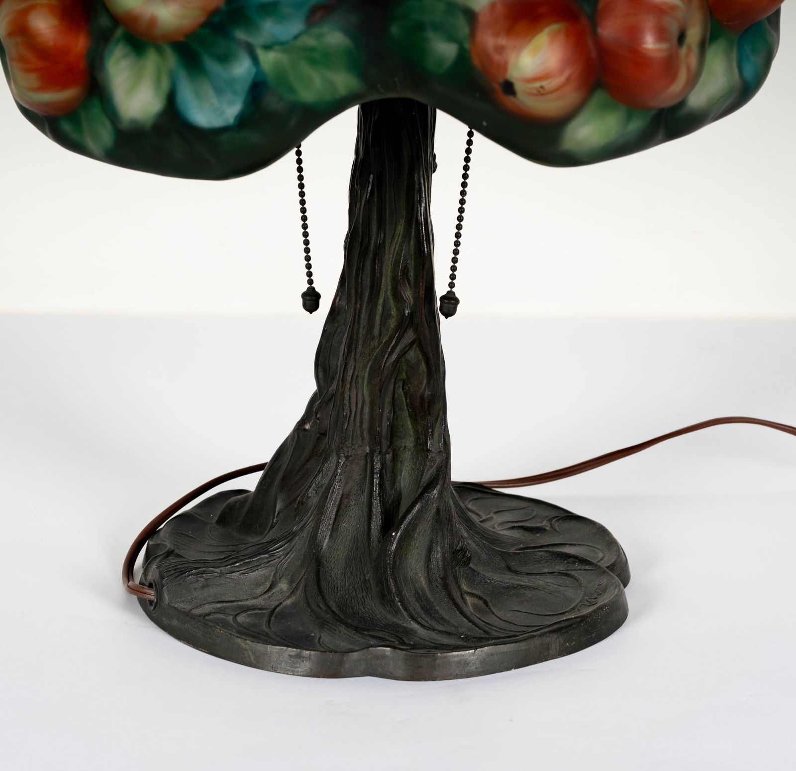 A Pairpoint Puffy Apple Tree Table Lamp - 7