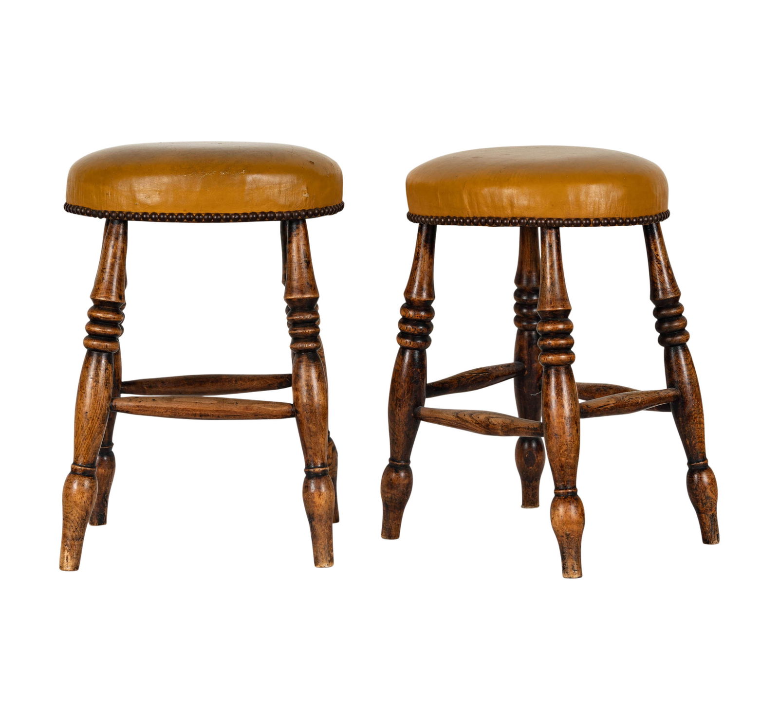 A Pair of Georgian Oak Stools (1 of 7)