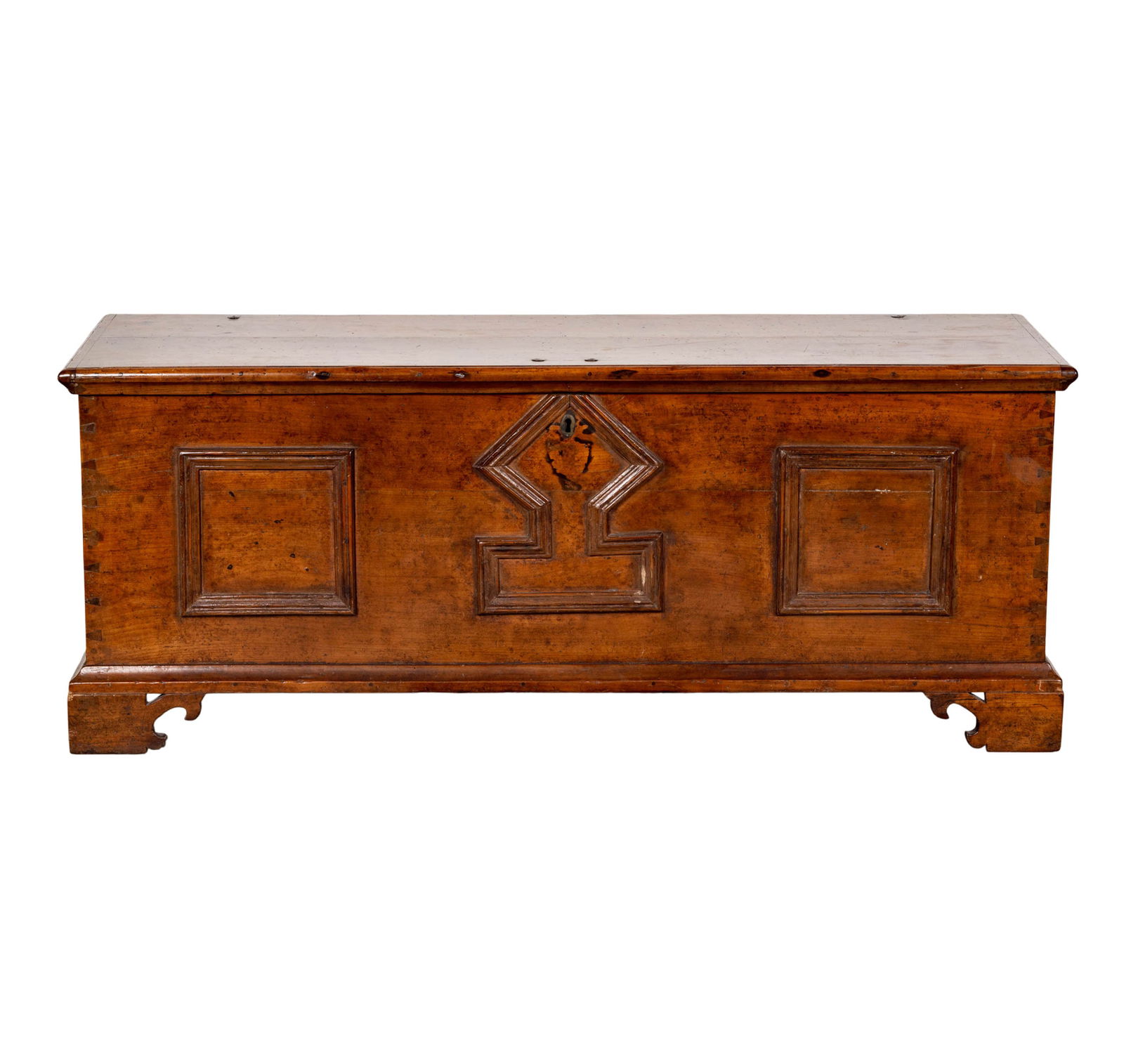 A Georgian Baroque Oak Chest (1 of 11)