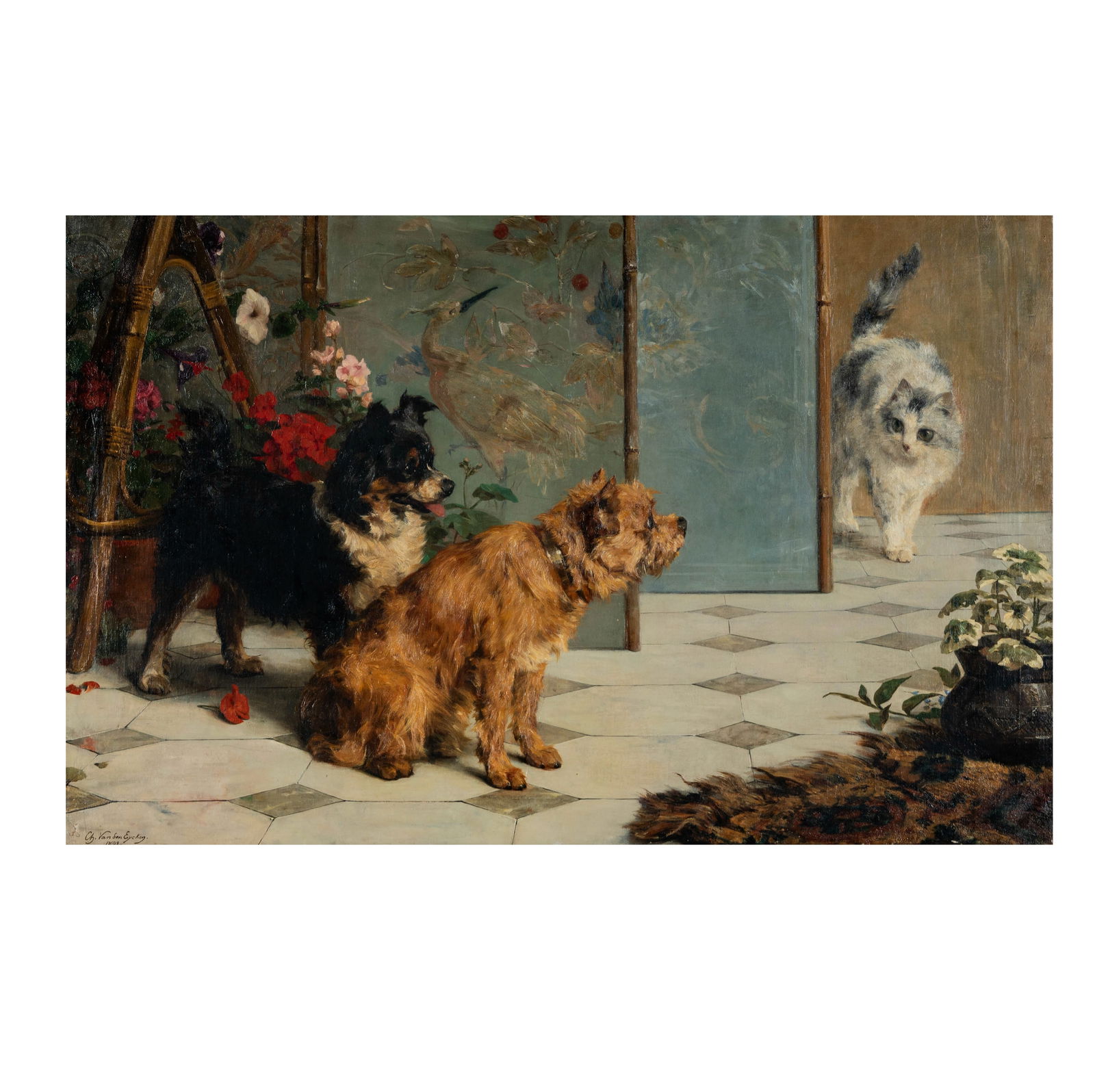 Charles Van Den Eycken II (1859 - 1923): Qui est la? (Who is there?) (1 of 12)