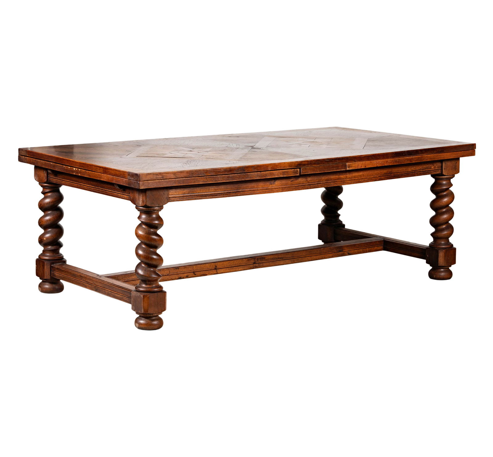 An English Marquetry and Oak Refectory Table (1 of 17)