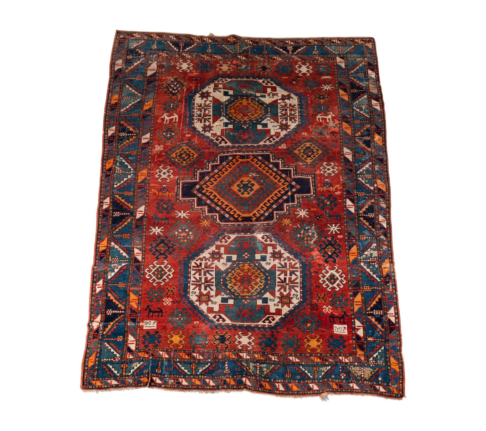 An Antique Serapi Rug 9'5" x 6'1" (1 of 19)