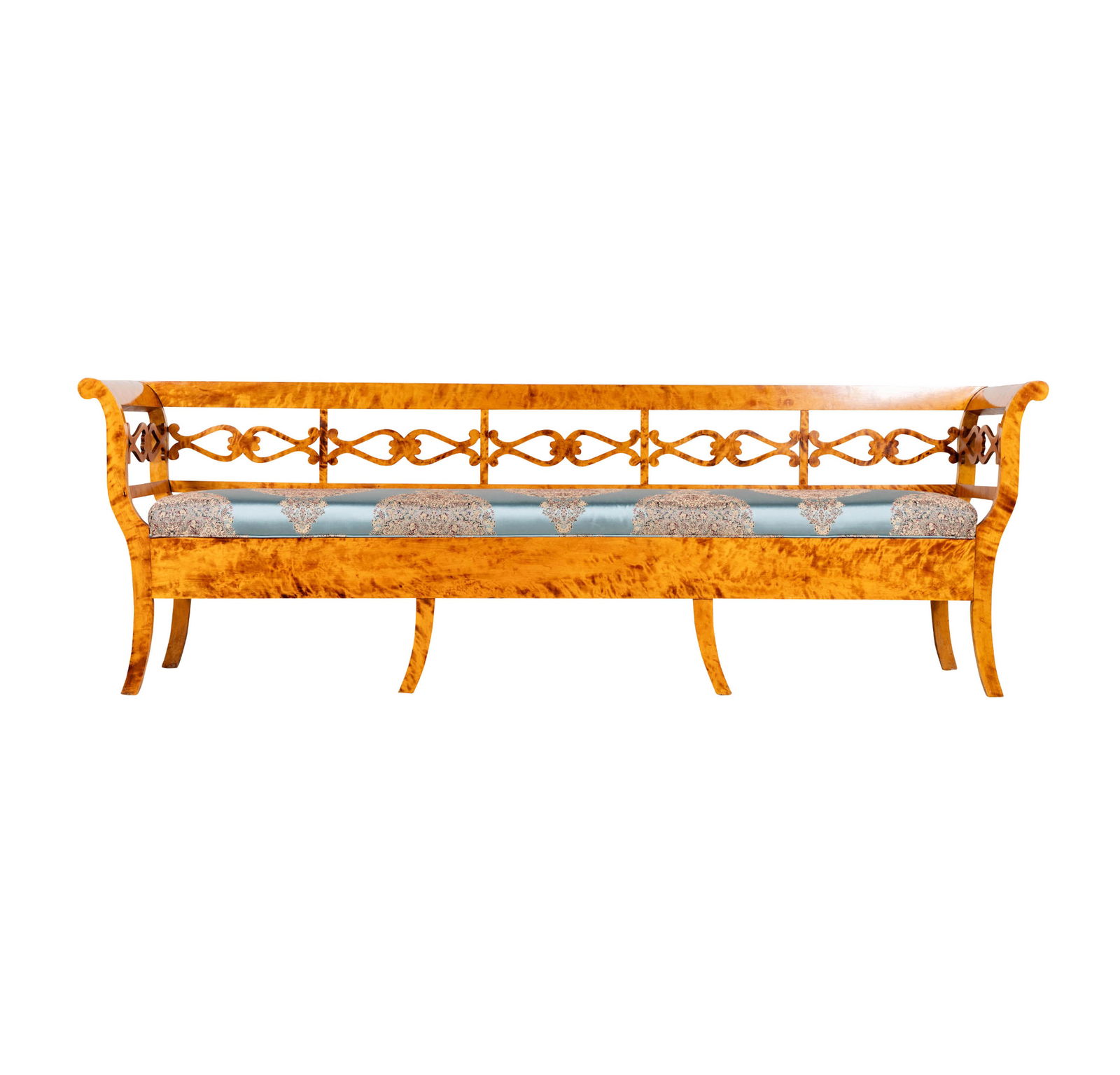 A Biedermeier Birch and Fruitwood Settee (1 of 16)