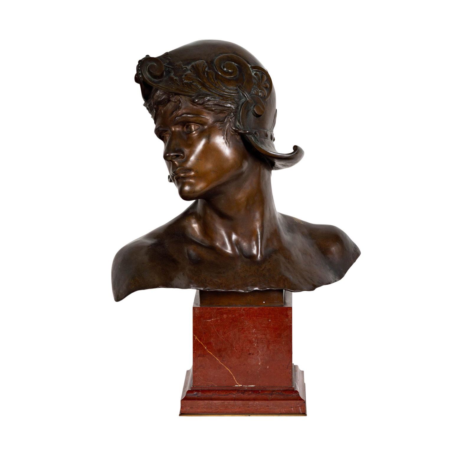 Emmanuel Hannaux (1855 - 1934): Bust of a Young Warrior (1 of 12)
