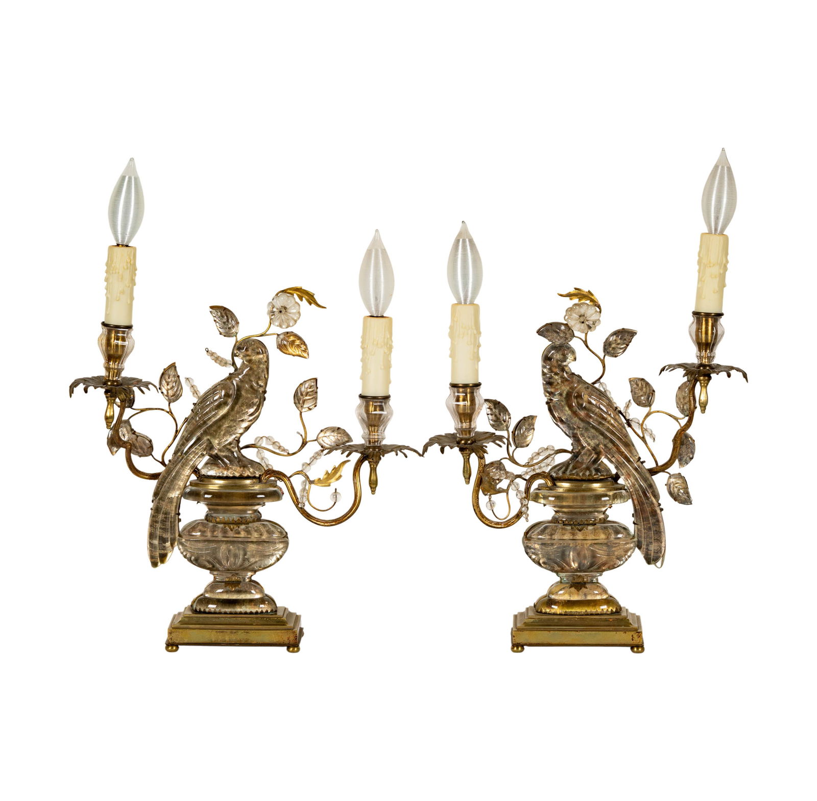 A Pair of Maison Bagues Parrot Table Lamps (1 of 11)