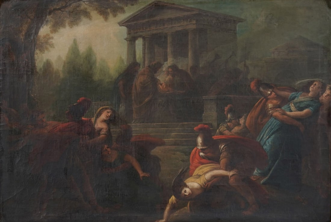 Continental School: Courtyard Scene (1 of 16)