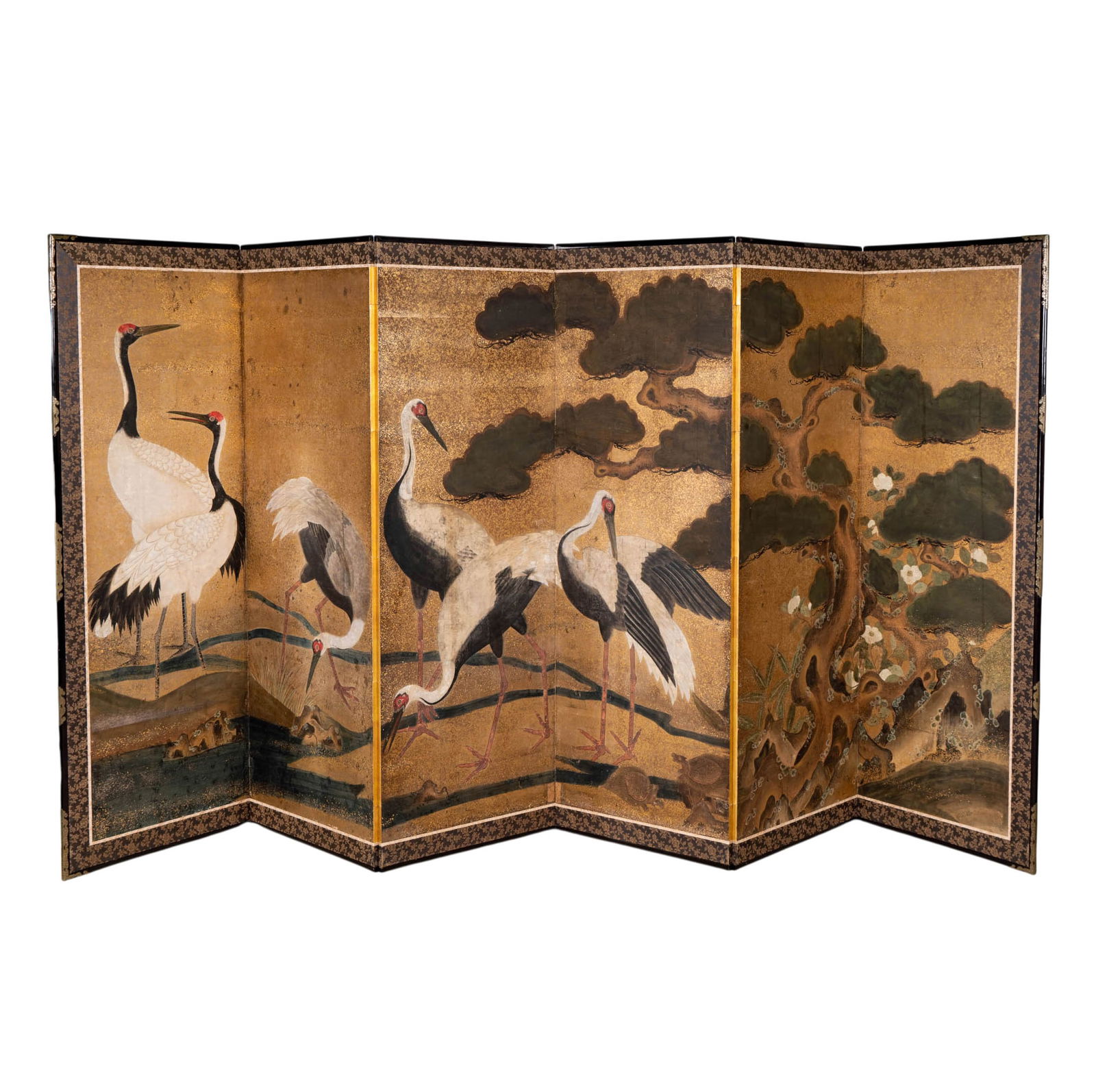 A Japanese Kano School Six-Panel Screen (1 of 8)