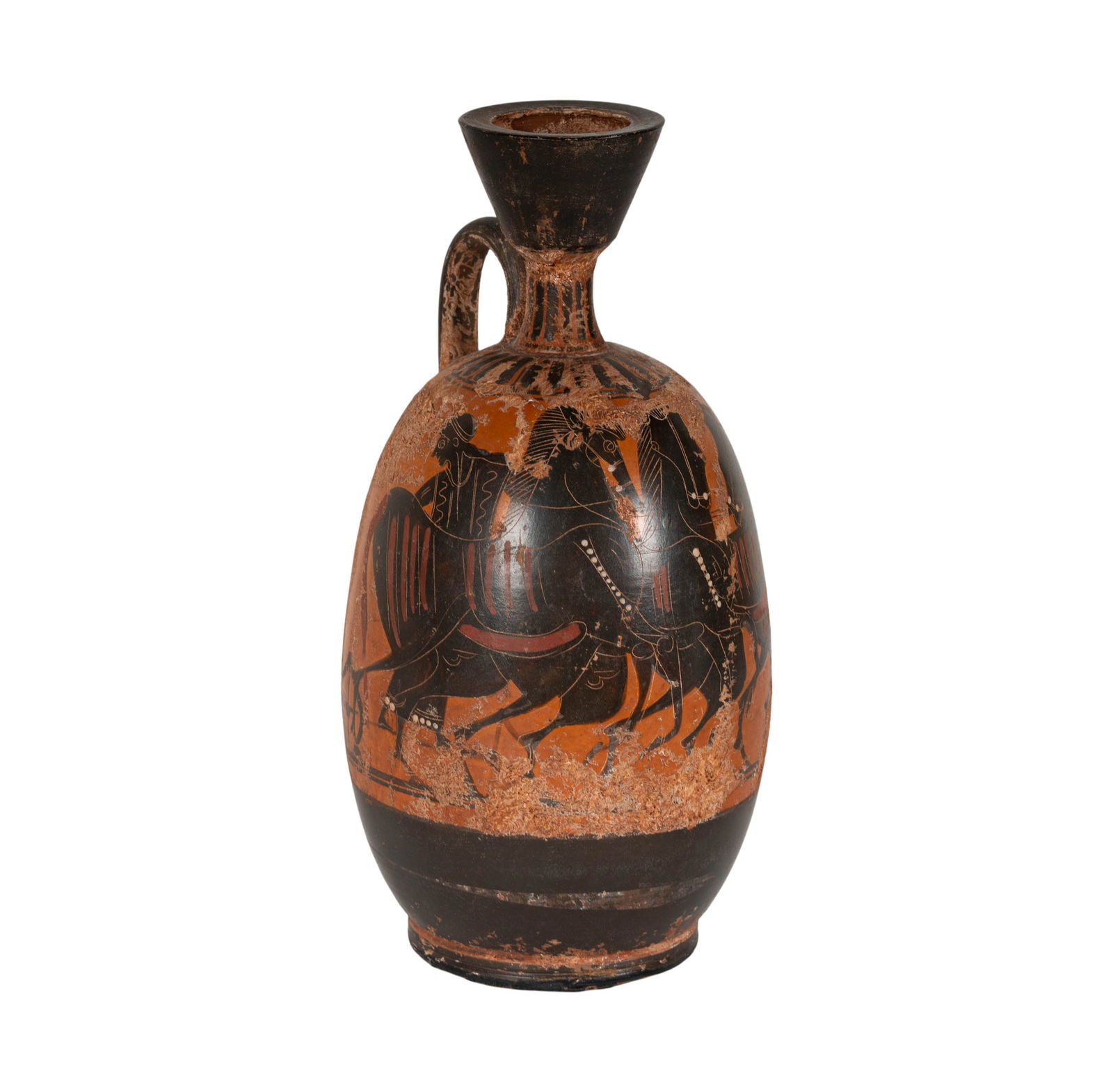 A Greek Pottery Lekythos: 11 3/4 in. high Provenance: Property from a Pelican Point Estate, Newport Coast, CA