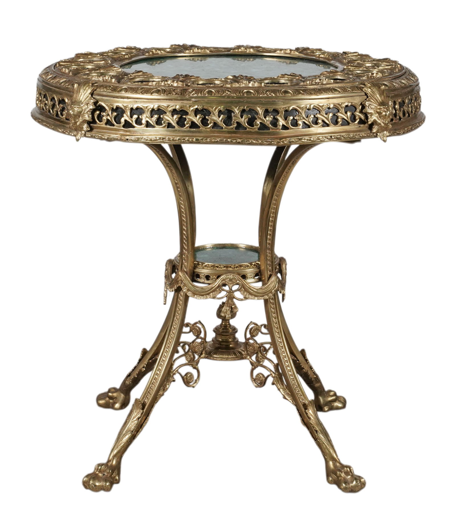 A Pair of Tables with Semiprecious Stone Tops (1 of 11)
