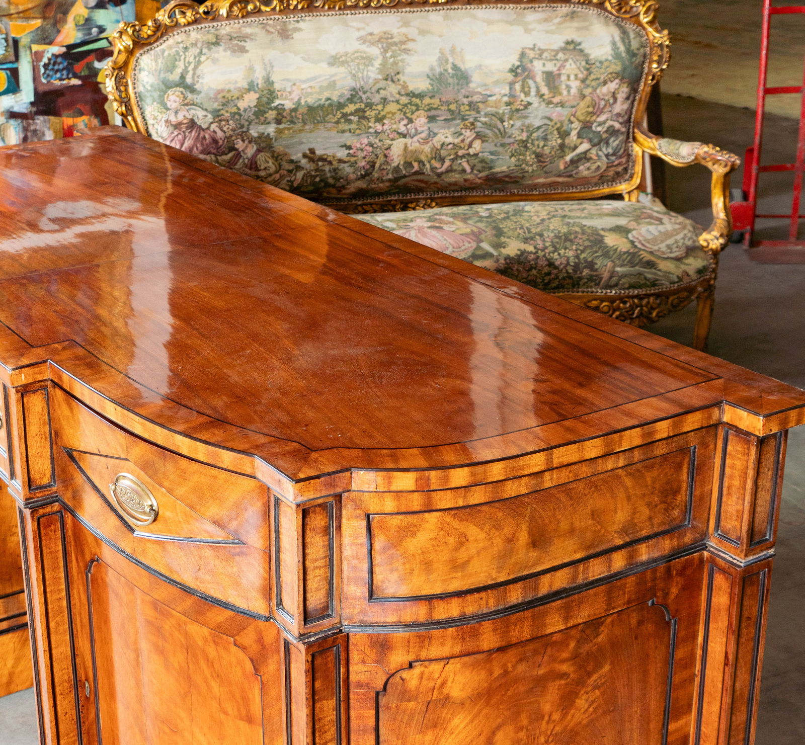 A Walnut Sideboard - 5