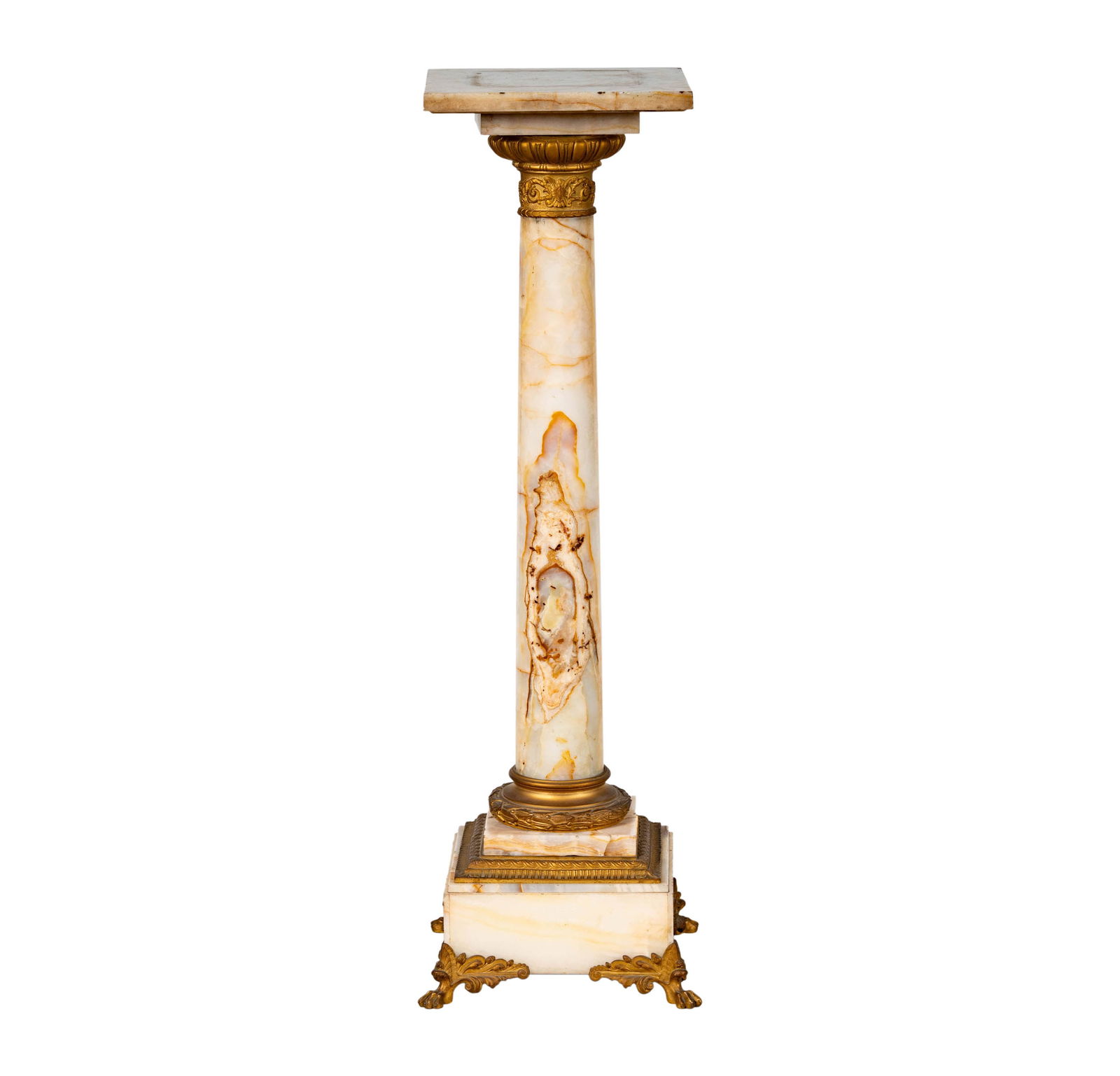 A French Gilt Bronze and Marble Pedestal (1 of 13)