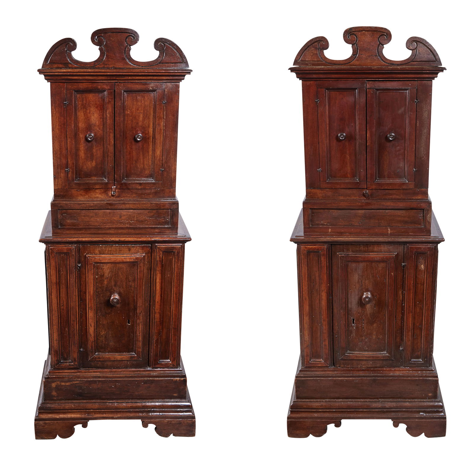 A Pair of Italian Renaissance Revival Walnut Cabinets (1 of 20)