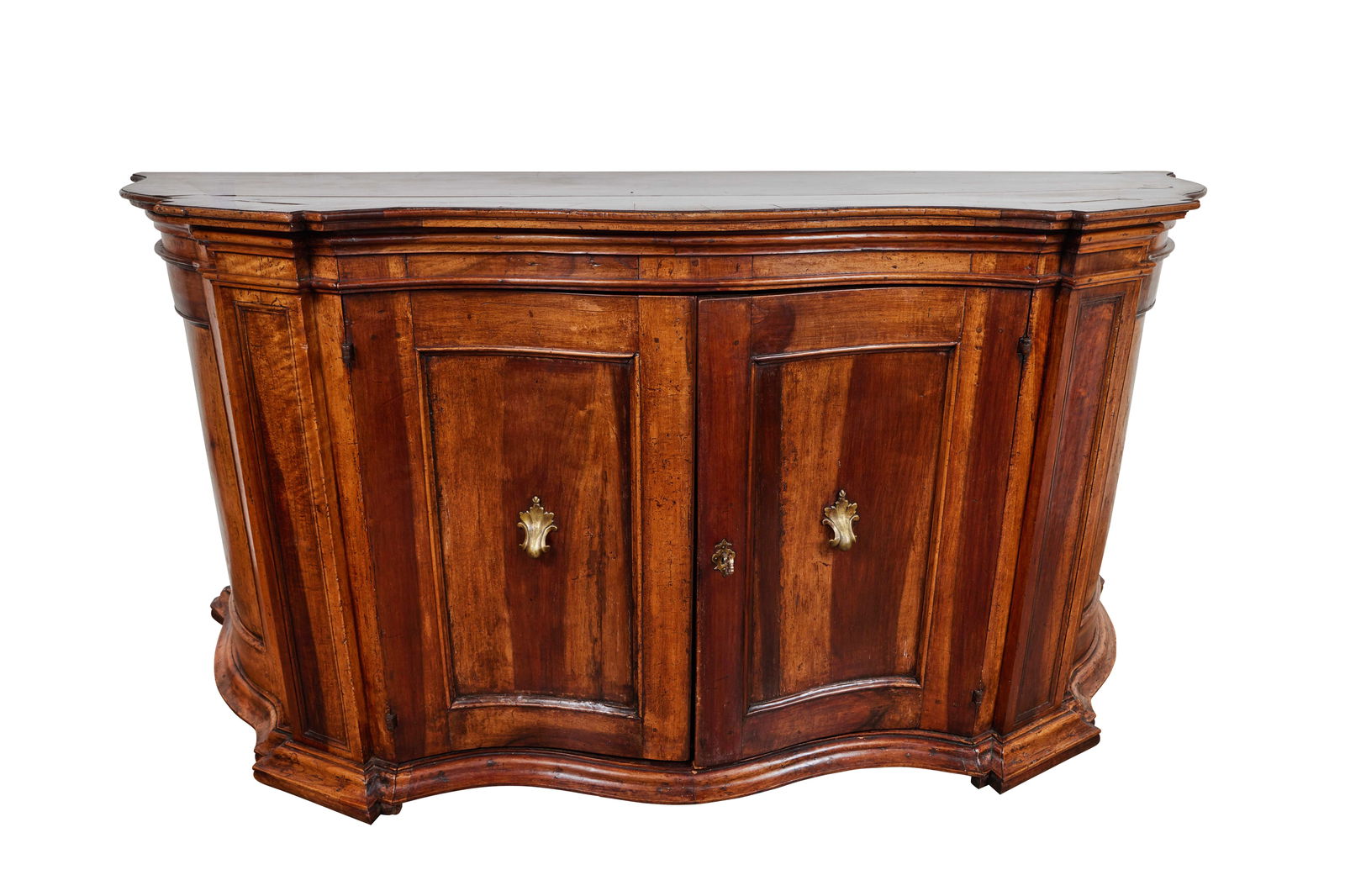 An Italian Walnut Serpentine Credenza (1 of 20)